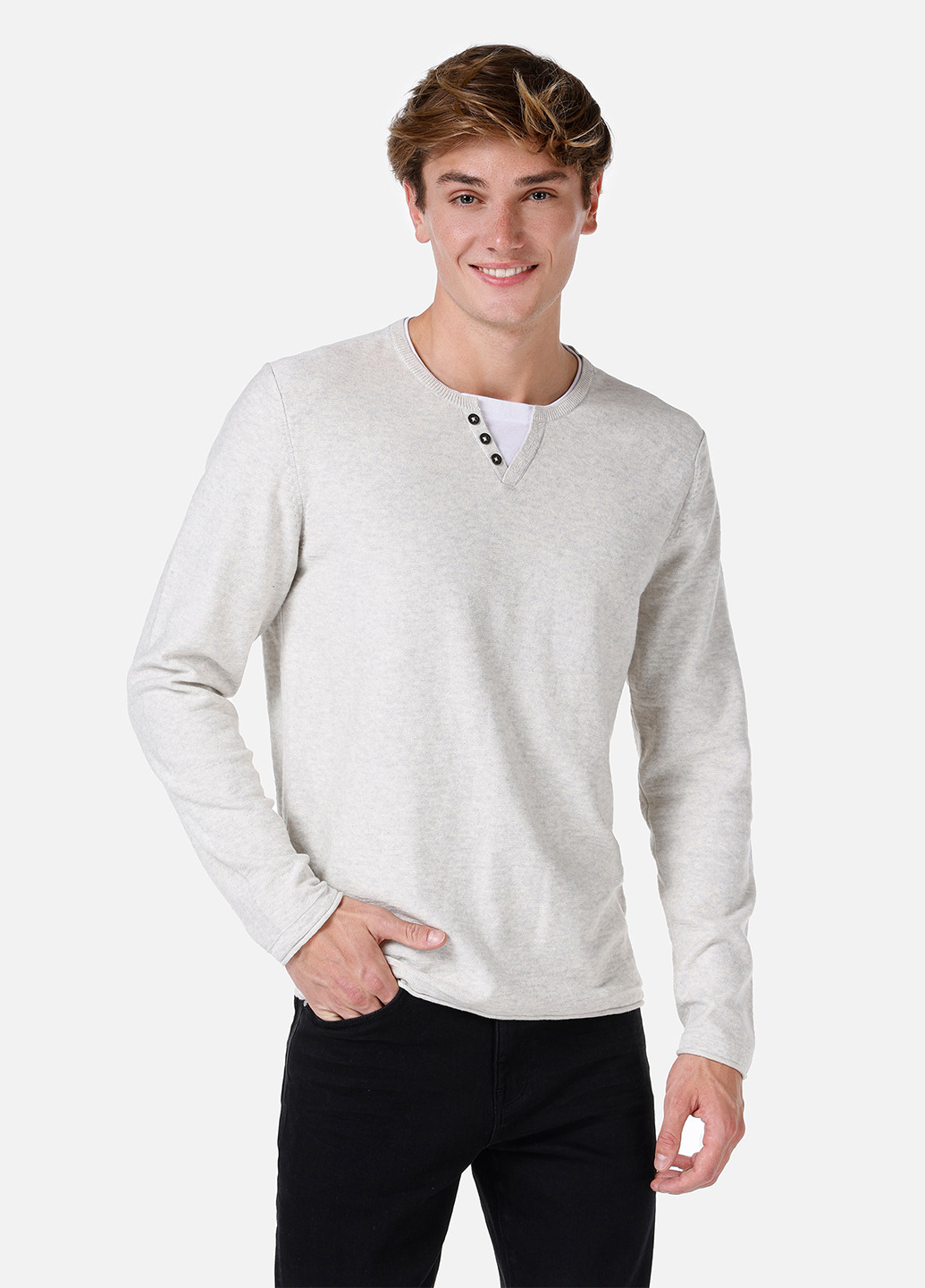 Світло-сірий демісезонний светр Colin's