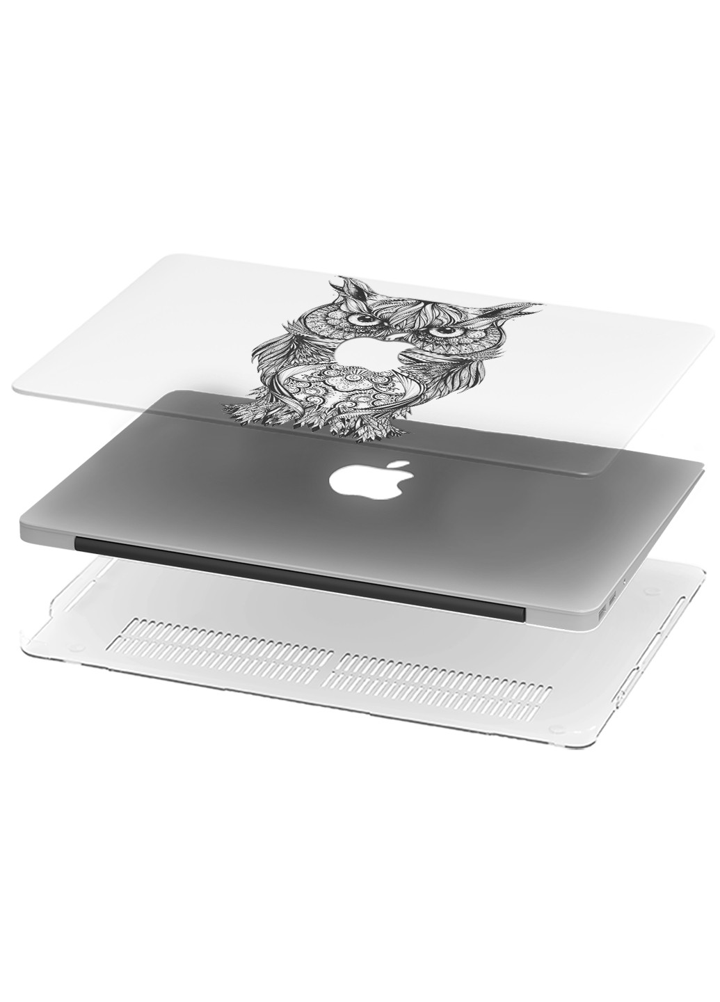 Чехол пластиковый для Apple MacBook Pro 13 A1278 Сова (Owl) (6347-1770) MobiPrint (218505453)