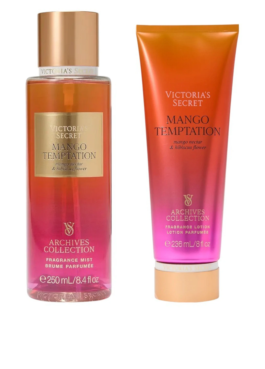 Набір для тіла Victoria’s Secret Mango Temptation (міст, 250 мл, лосьйон, 236 мл) Victoria's Secret (341484198)