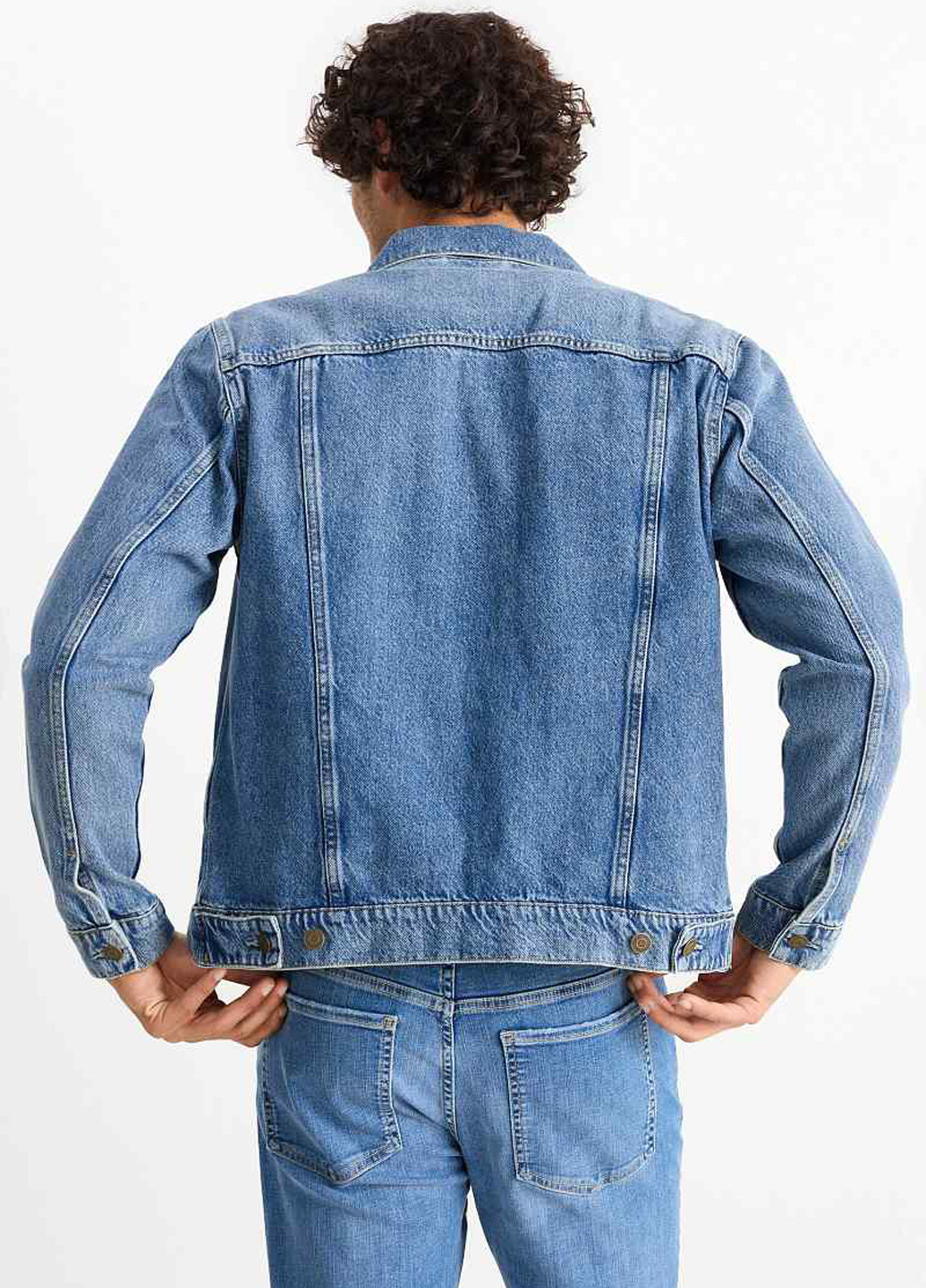 Сіро-синя демісезонна куртка C&A