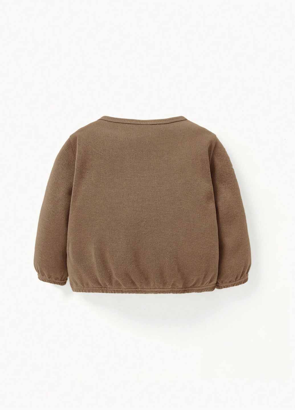 Коричневий демісезонний костюм (світшот, штани) брючний SHEIN