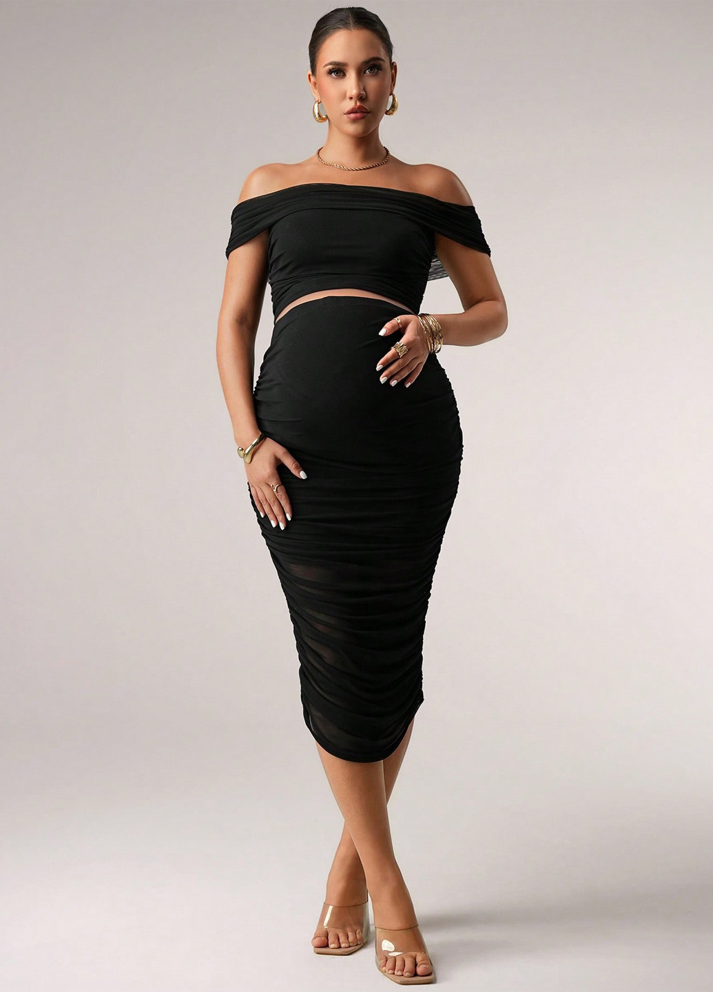 Костюм для вагітних (топ, спідниця) SHEIN (365497258)