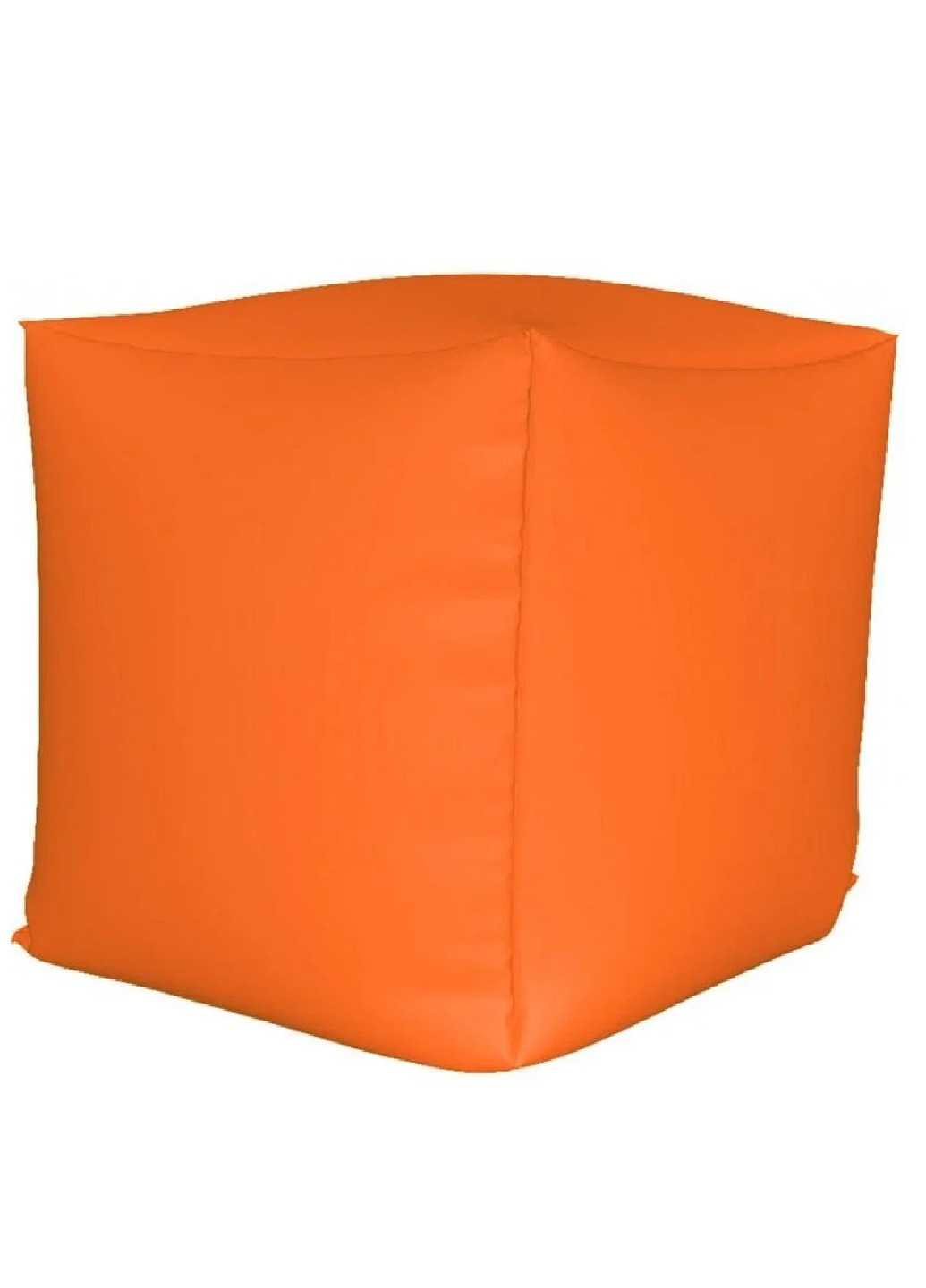 Бескаркасное кресло мешок пуф куб D33 см (31269-Нов) Оранжевый Francesco Marconi (251169348)