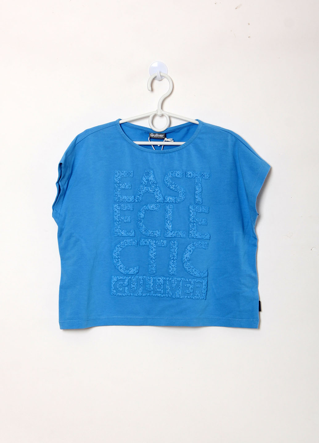 Блакитна літня футболка з коротким рукавом Gulliver