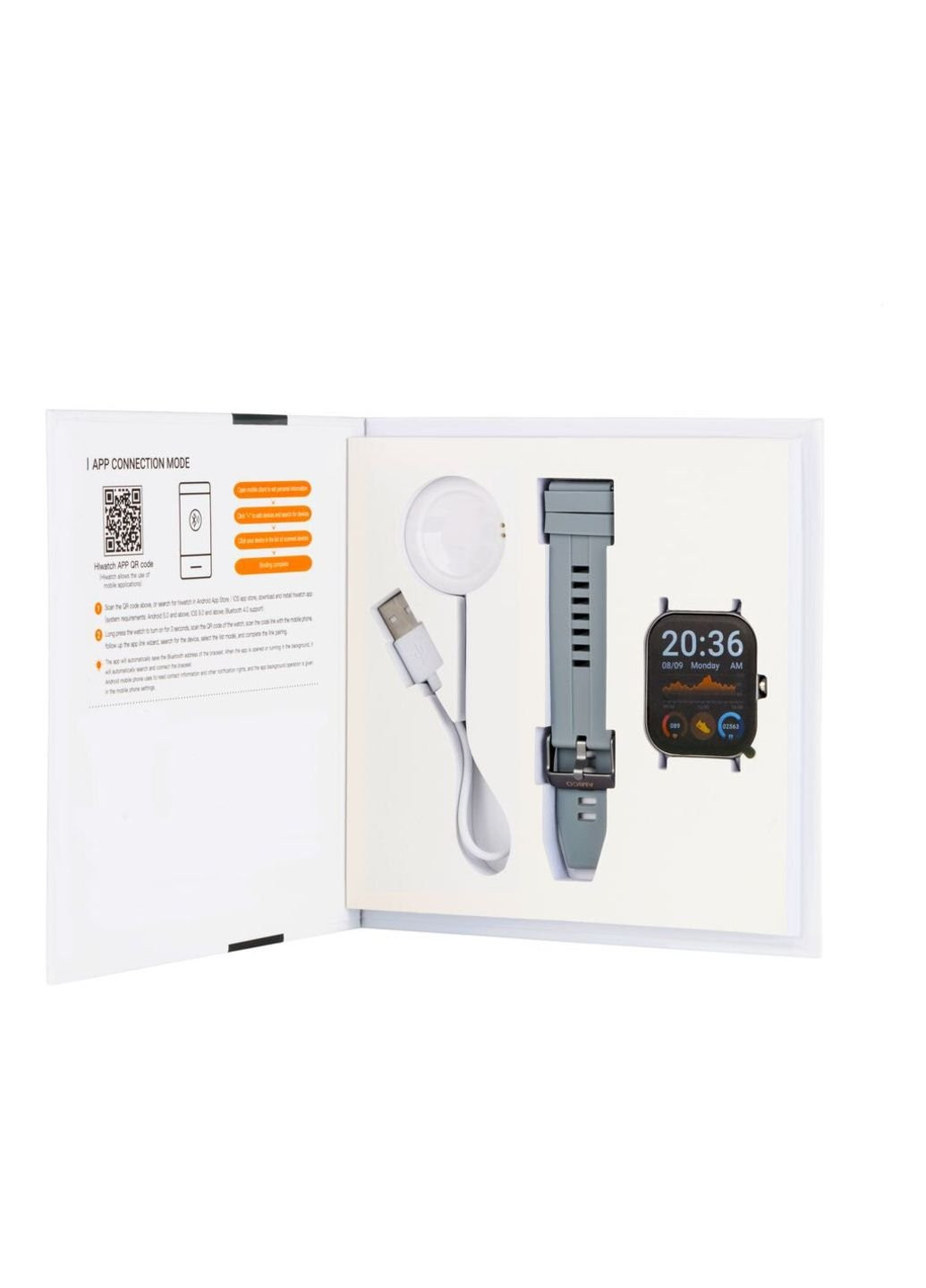 Смарт-часы GO FUN Pulseoximeter and Tonometer gray (850474) Amico (250095349)