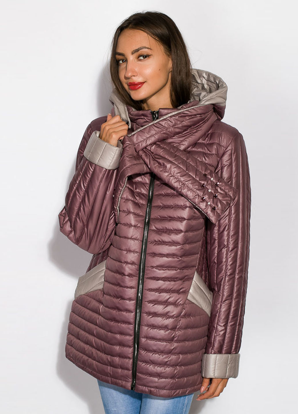Светло-фиолетовая демисезонная куртка Time of Style