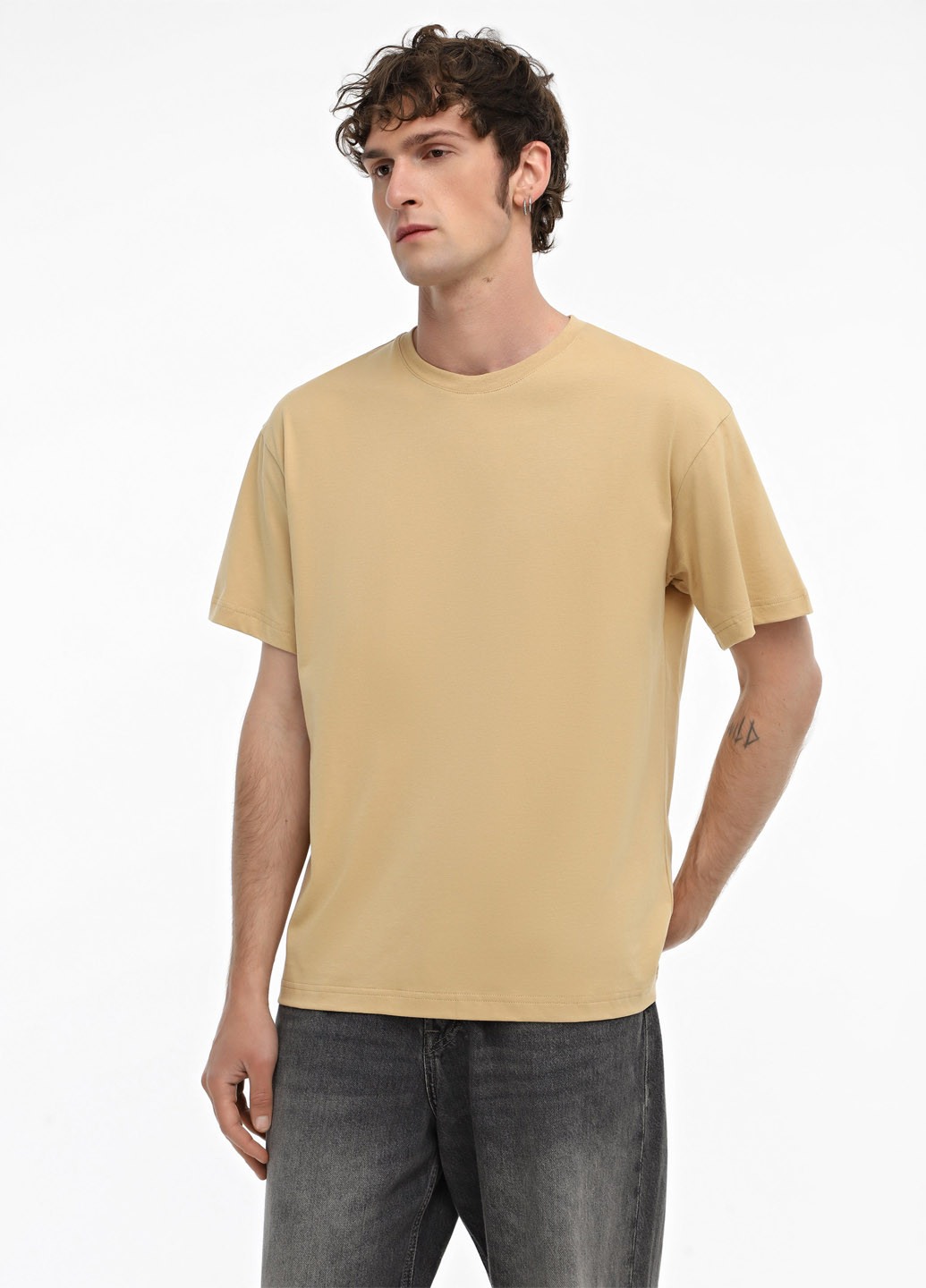 Горчичная футболка Promin