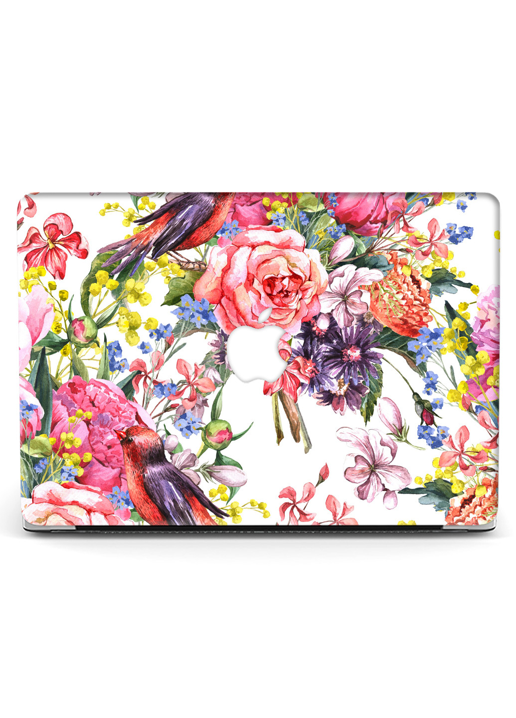 Чехол пластиковый для Apple MacBook Pro Retina 13 A1502 / А1425 Цветы и птицы (Flowers & Birds) (6352-1875) MobiPrint (218525058)