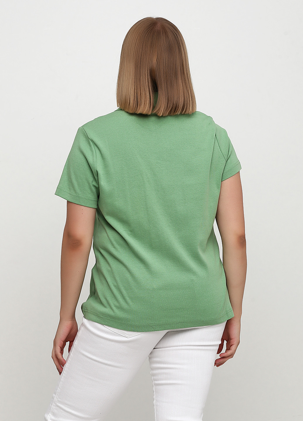 Зеленая женская футболка-поло B.C. Best Connections однотонная