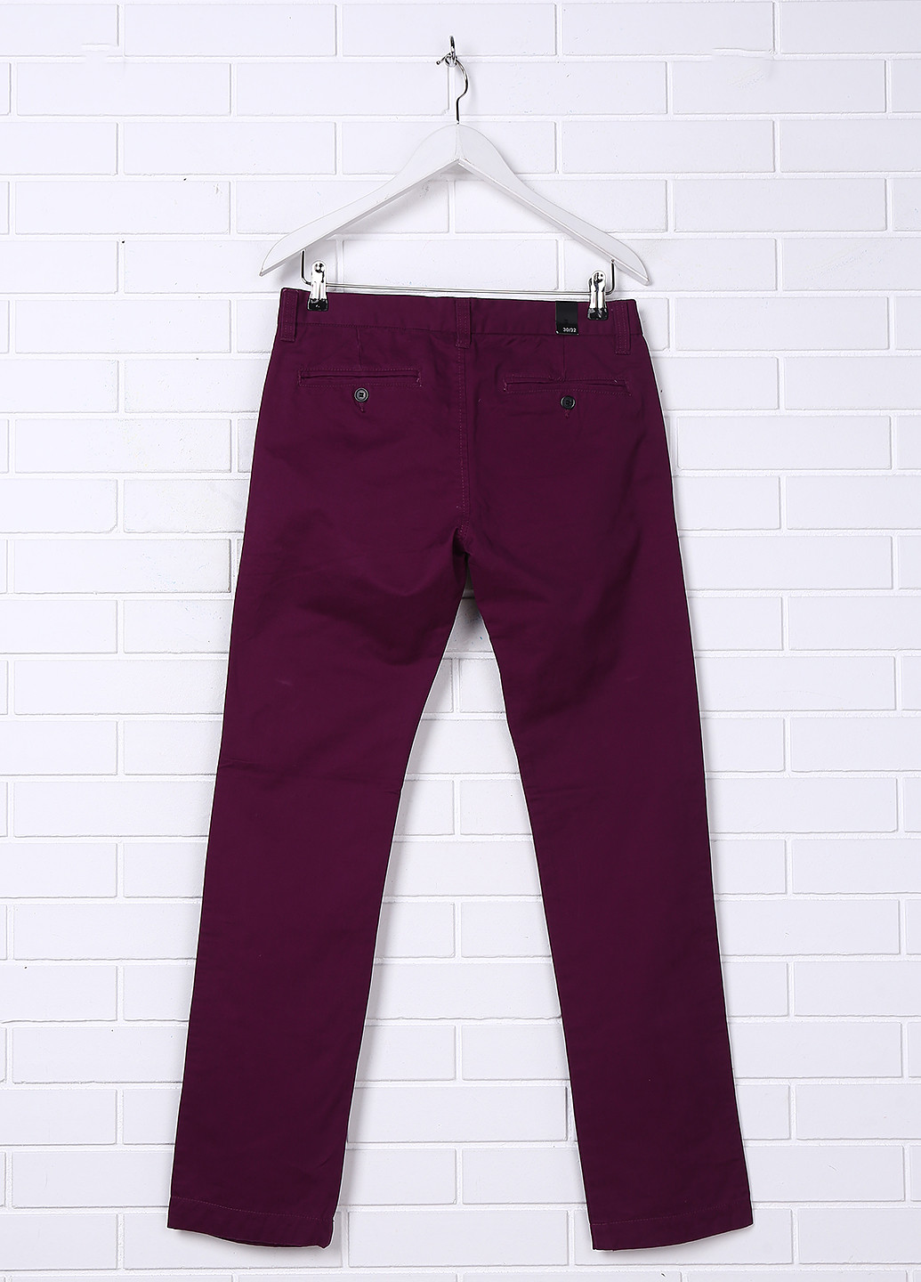 Фиолетовые кэжуал демисезонные прямые брюки Selected
