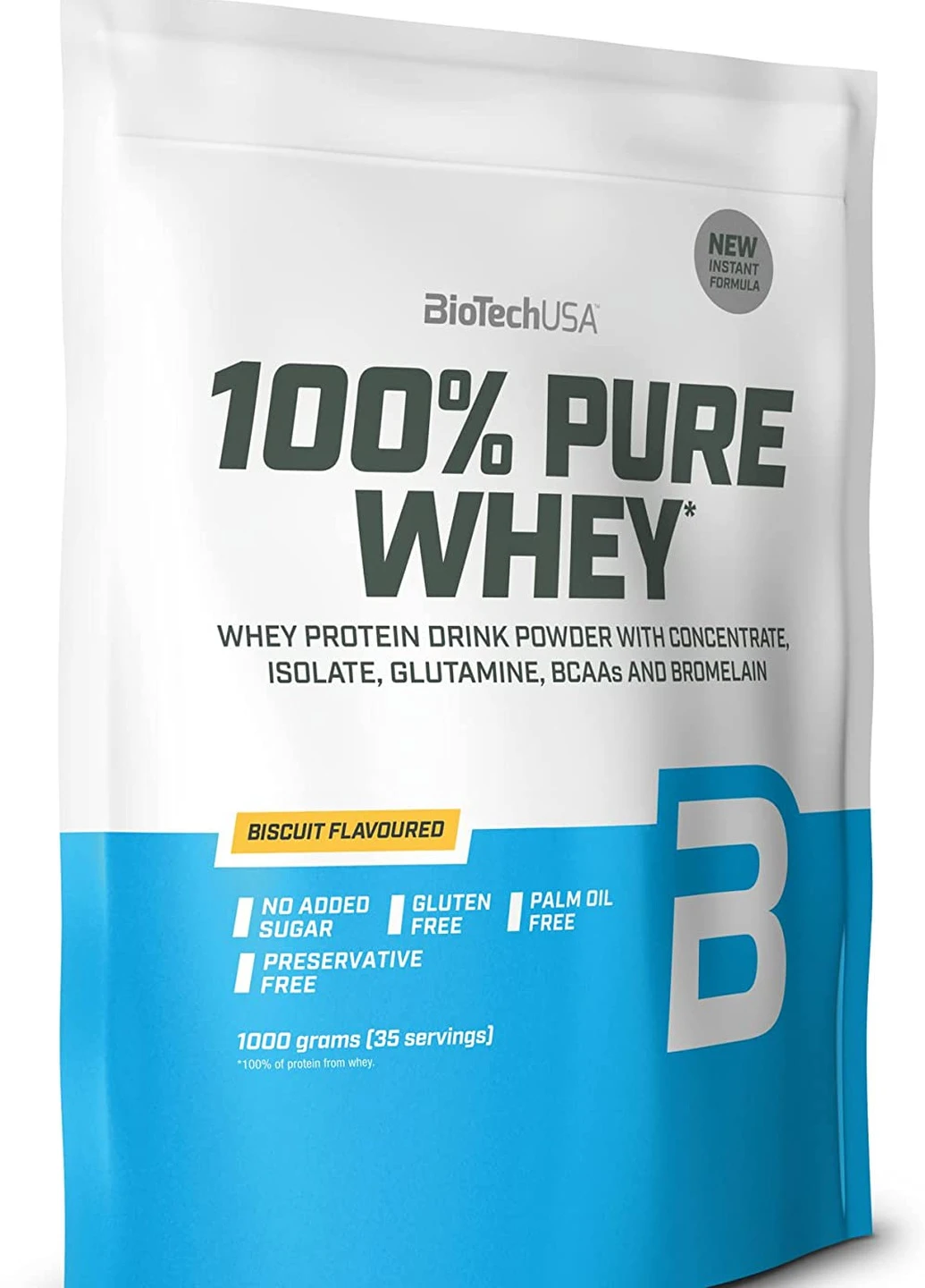 Протеїн 100% Pure Whey 1000 g (Biscuit Dream) Biotech (255390348)