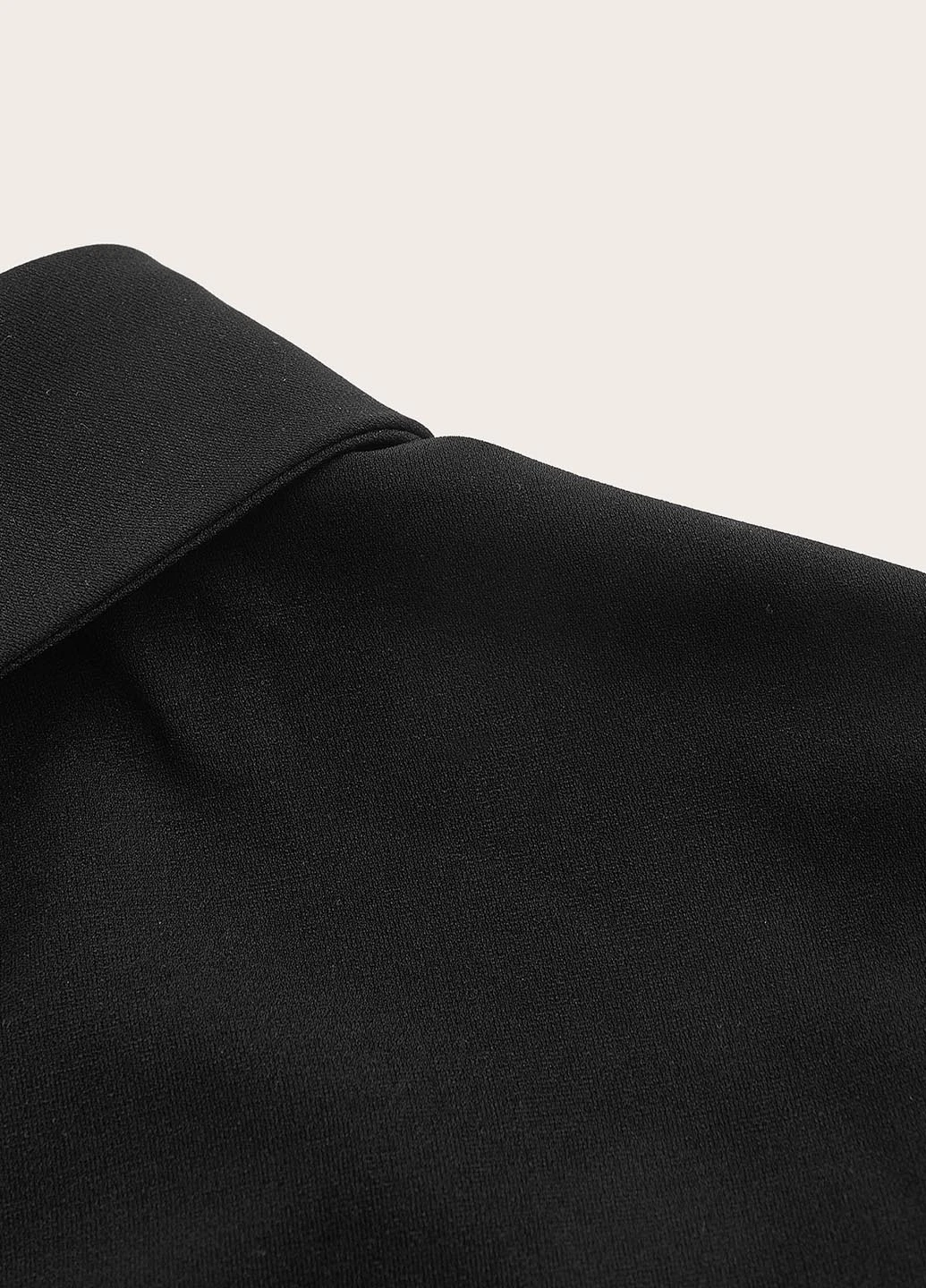 Черное кэжуал платье плиссированное SHEIN однотонное