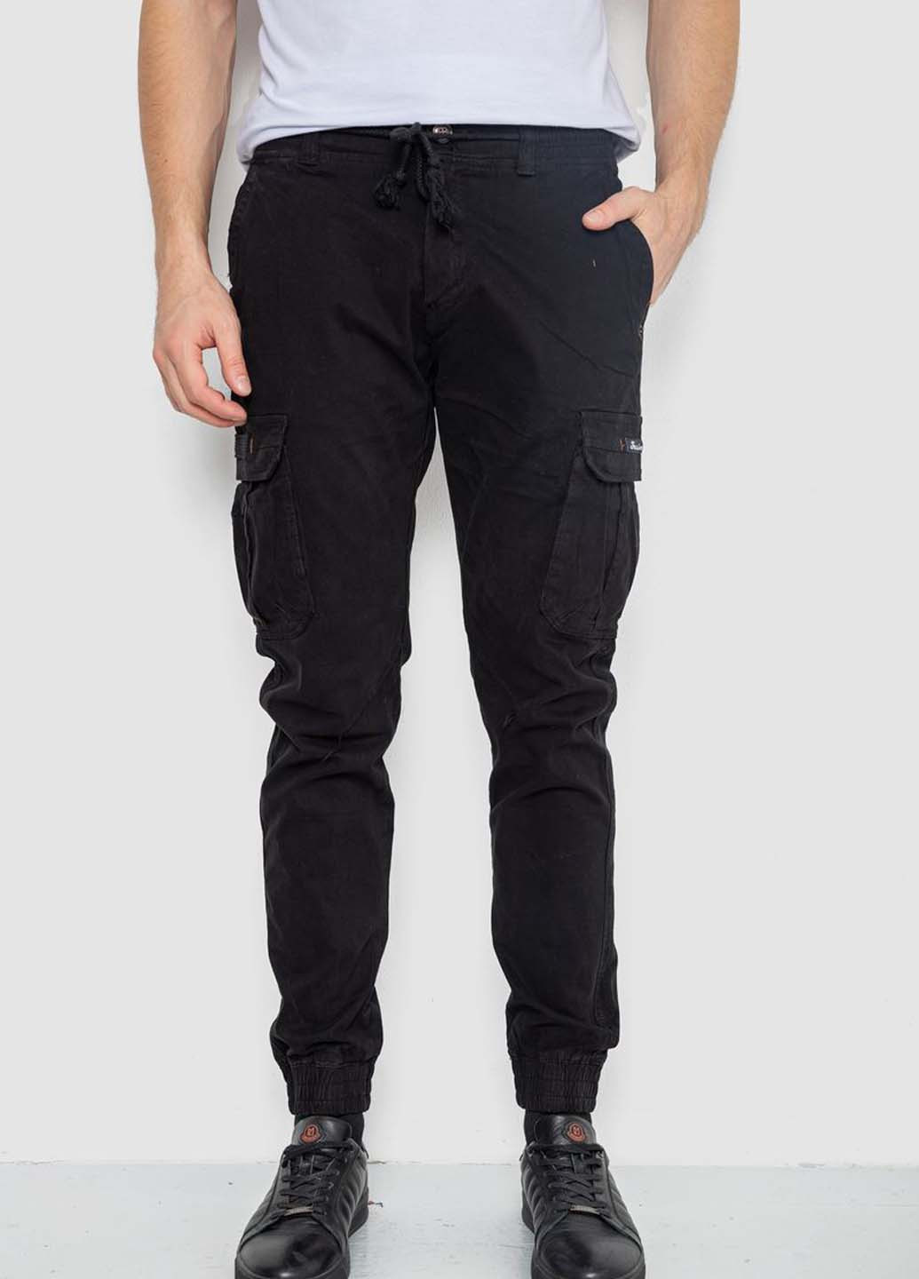 Черные кэжуал демисезонные карго брюки Ager