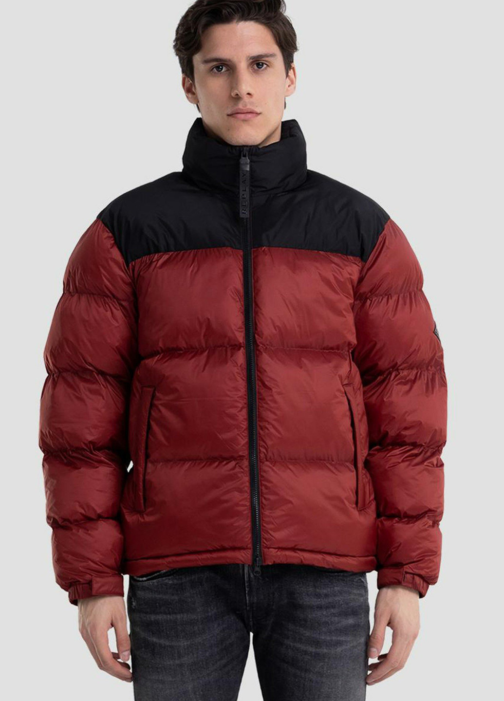 Темно-красная зимняя куртка Replay