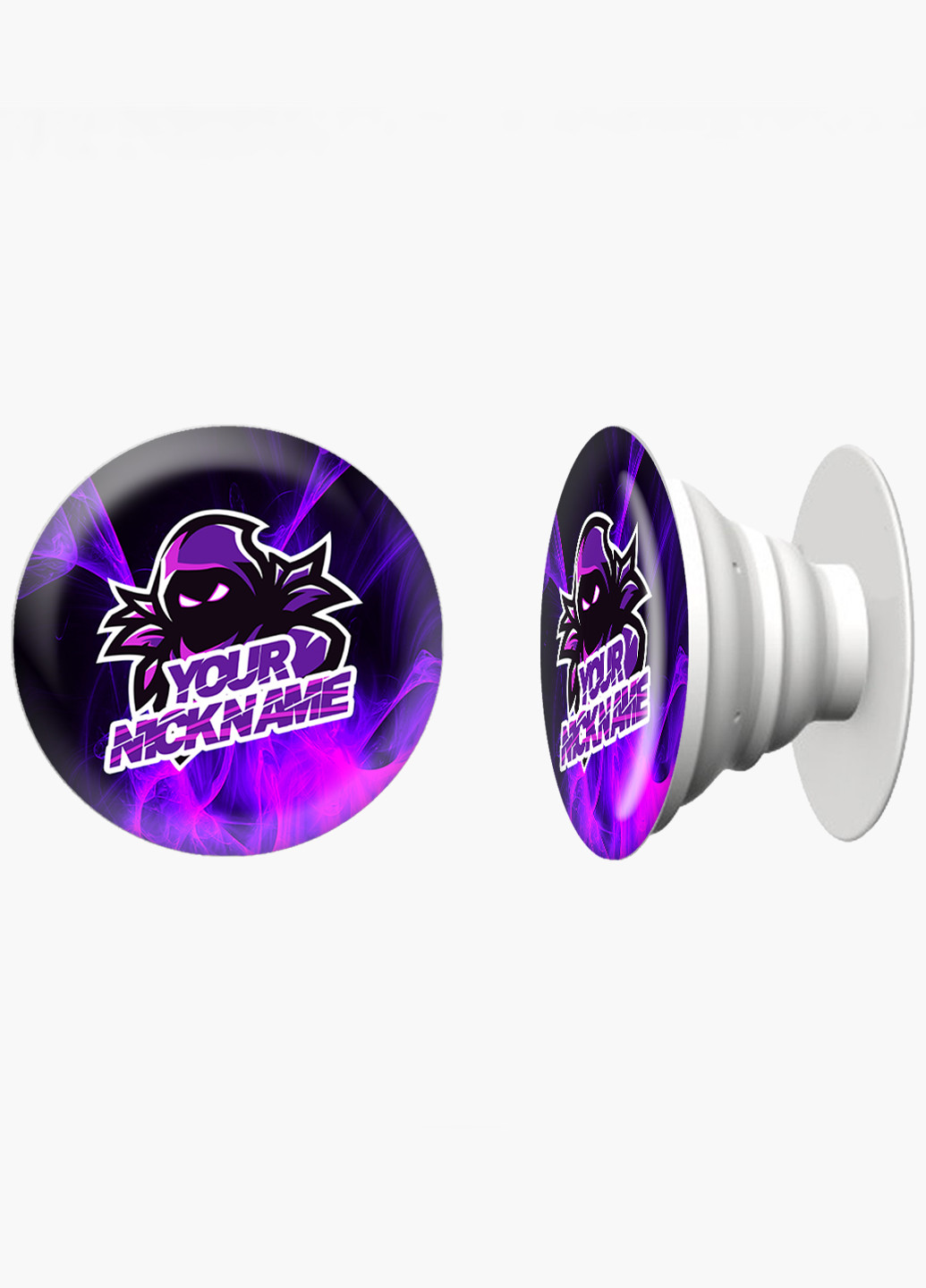 Попсокет (Popsockets) тримач для смартфону Фортнайт (Fortnite) (8754-1198) Чорний MobiPrint (216748219)