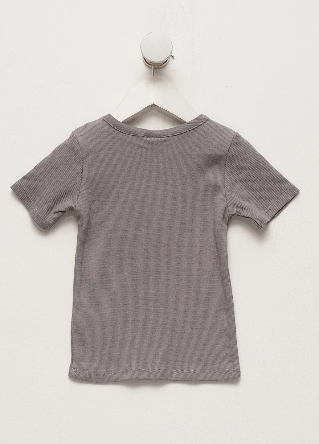 Серая летняя футболка H&M