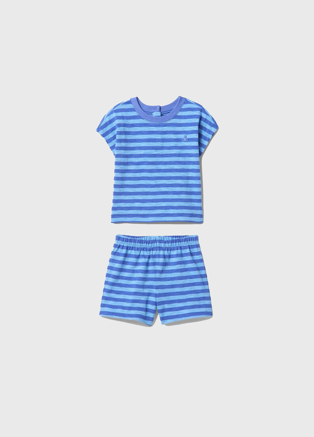 Синій літній комплект (футболка, шорти, панама) Gap