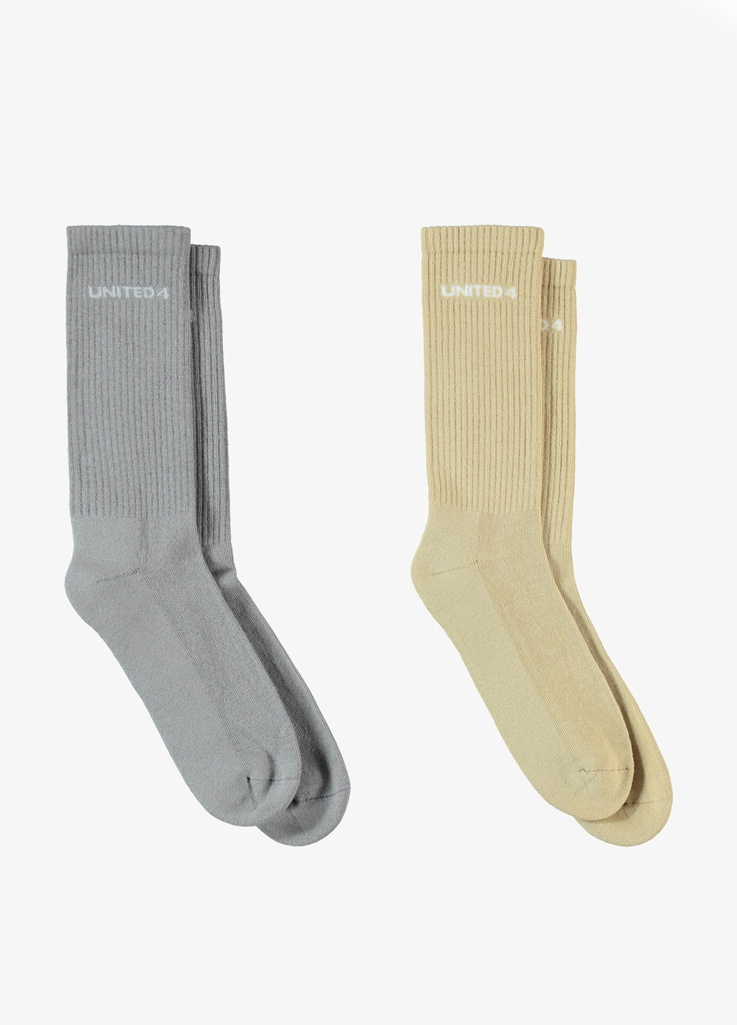 Комбинированные носки (2 пары) UNITED4 однотонные (329148538)