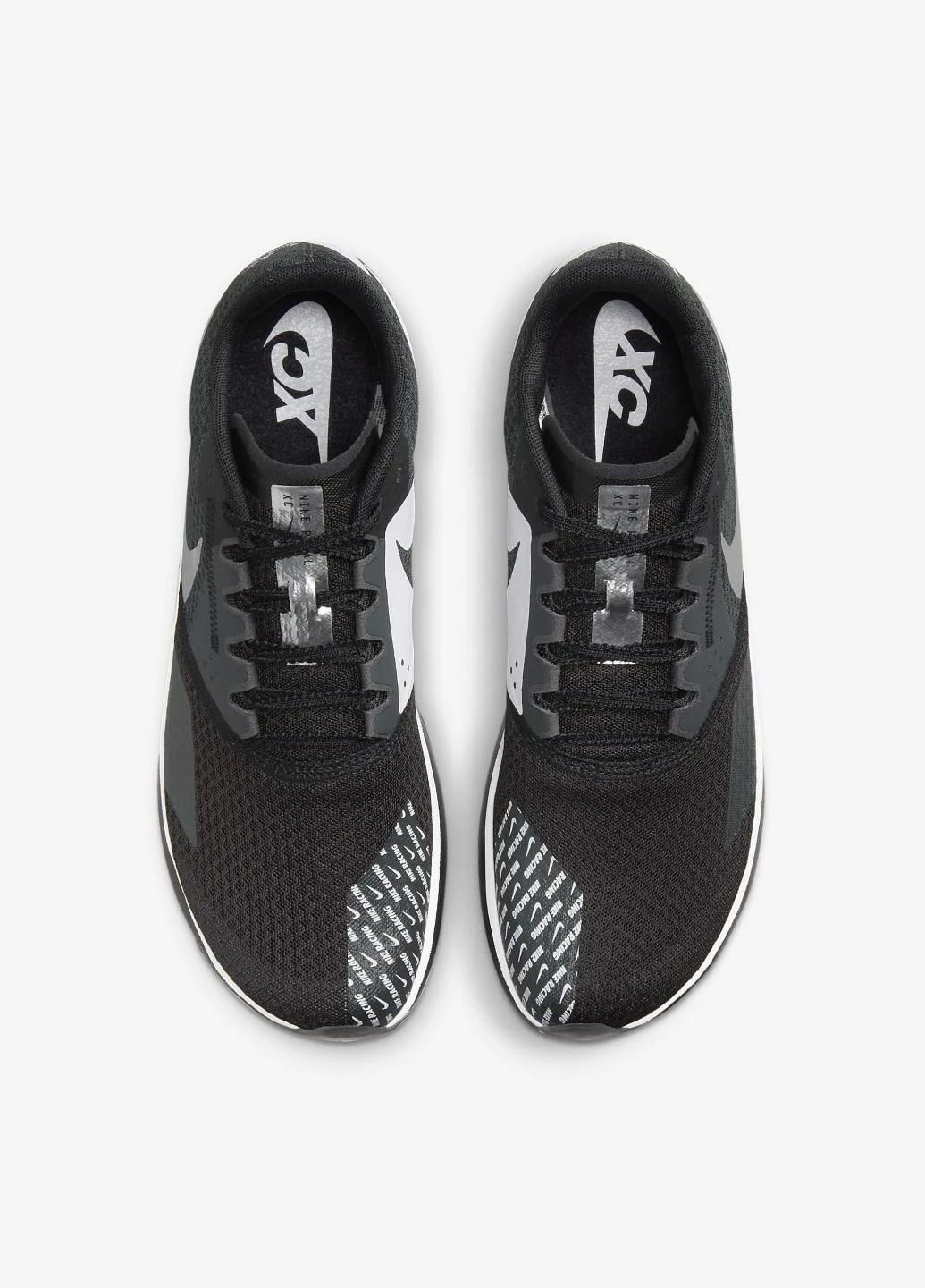 Чорно-білі кросівки dx7999-001 демісезон Nike Rival XC 6 Cross-Country Spikes