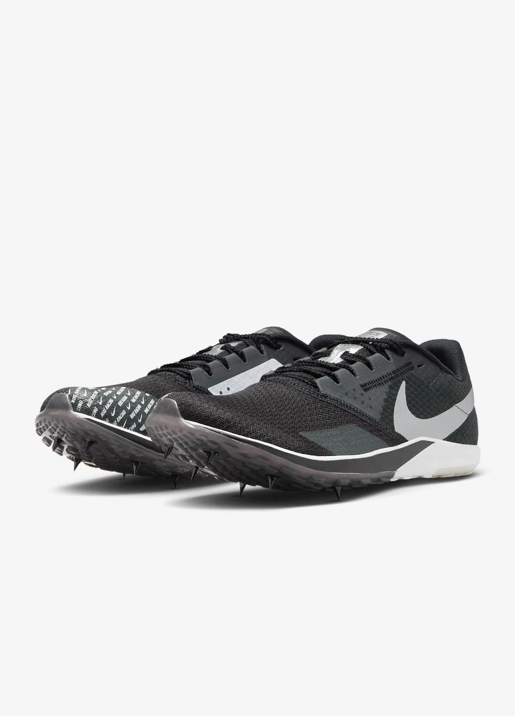 Чорно-білі кросівки dx7999-001 демісезон Nike Rival XC 6 Cross-Country Spikes