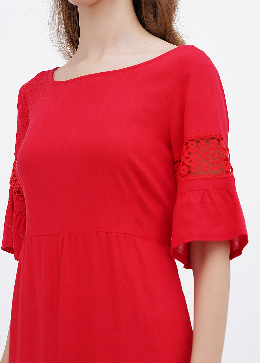 Червона кежуал сукня а-силует Ruta-S однотонна