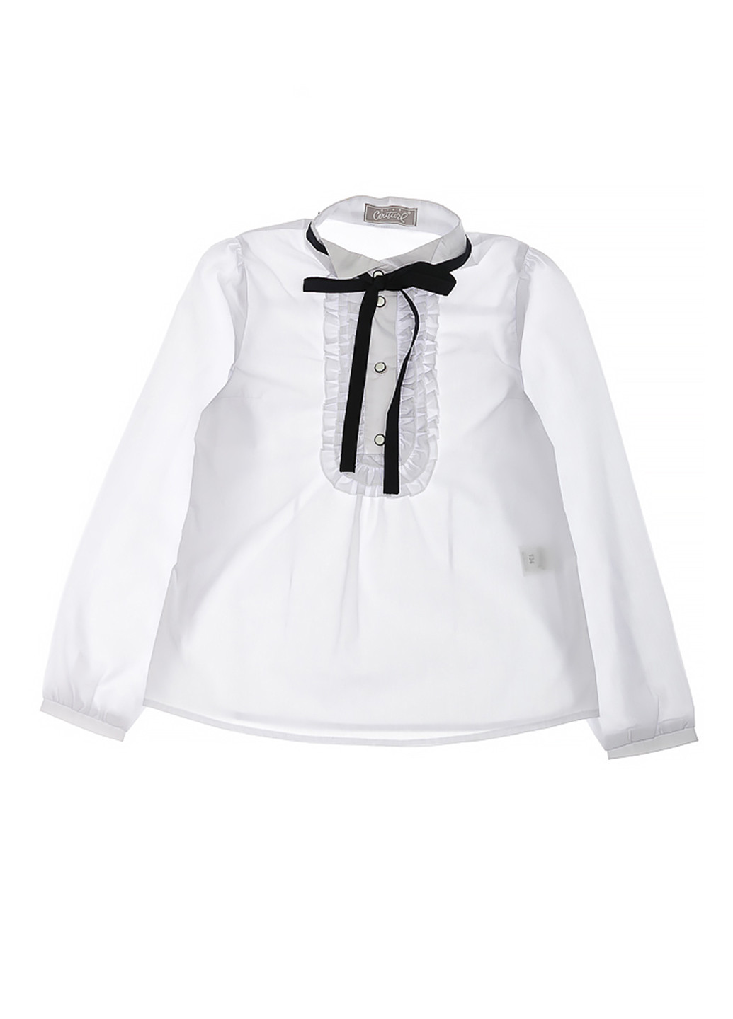 Белая классическая рубашка однотонная Time of Style