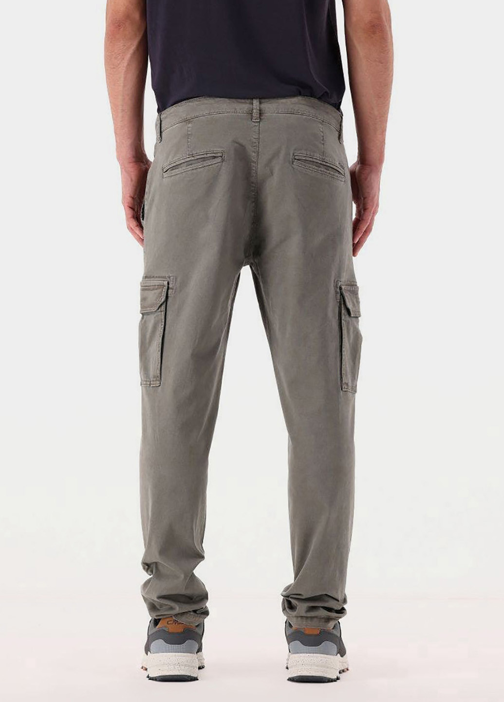Серо-зеленые кэжуал демисезонные карго брюки CMP
