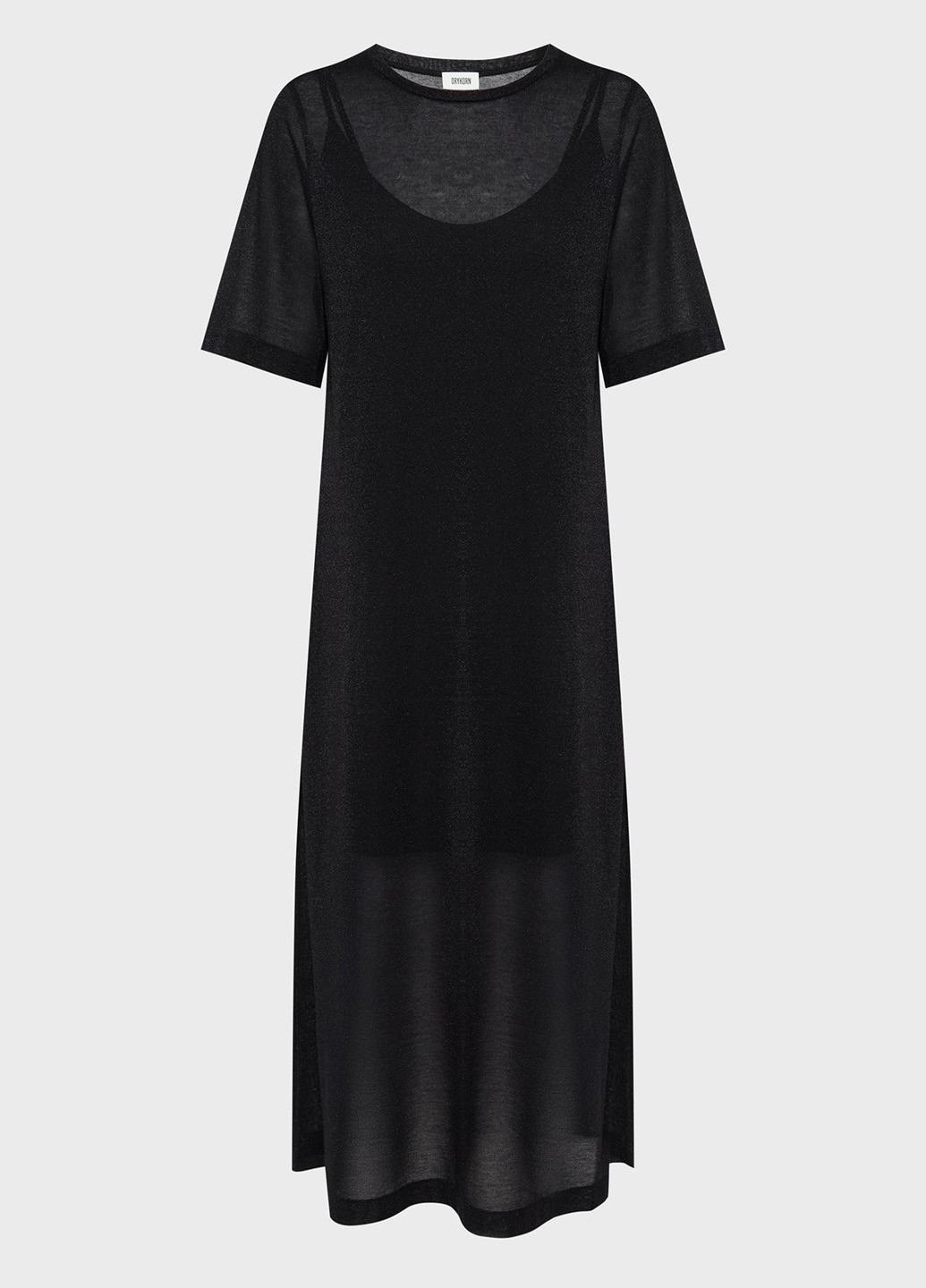 Черное кэжуал платье платье-футболка Drykorn однотонное