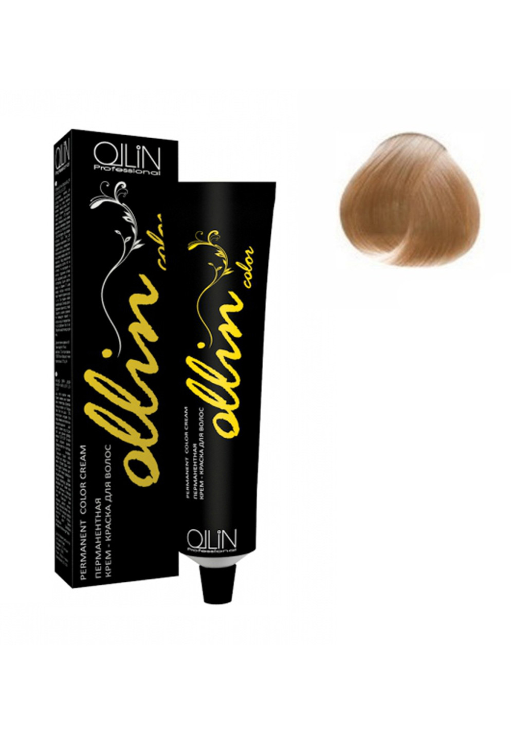 Перманентная крем-краска для волос Permanent Color Cream 10/03 Светлый блондин прозрачно-золотистый Ollin Professional (88091098)