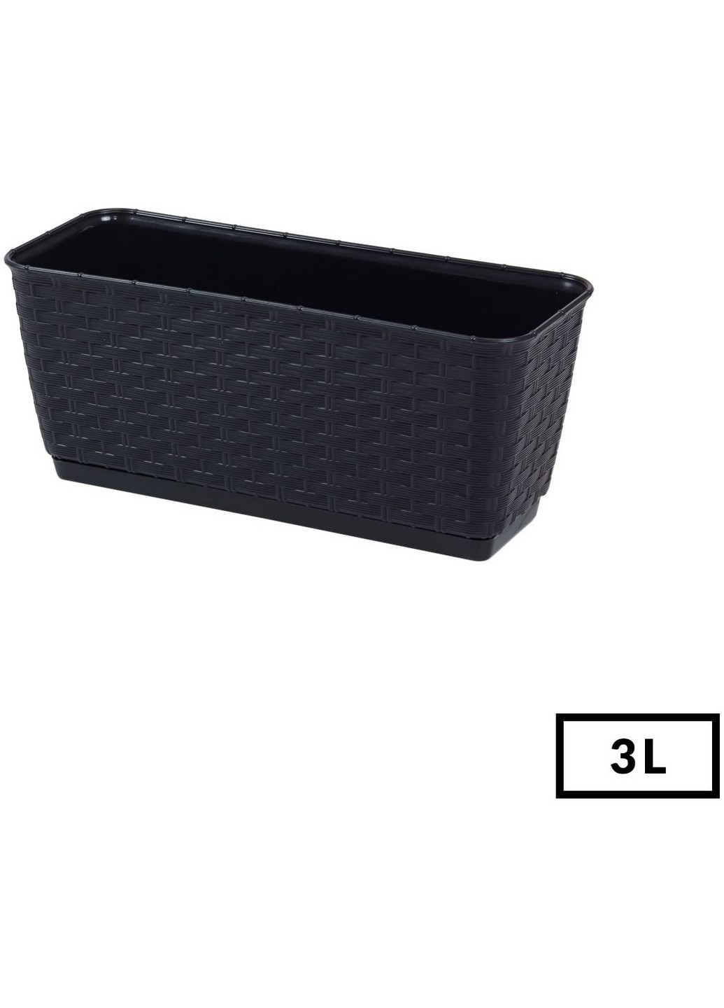 Балконный ящик Ratolla 30см антрацит (74964-433) Prosperplast (221634805)