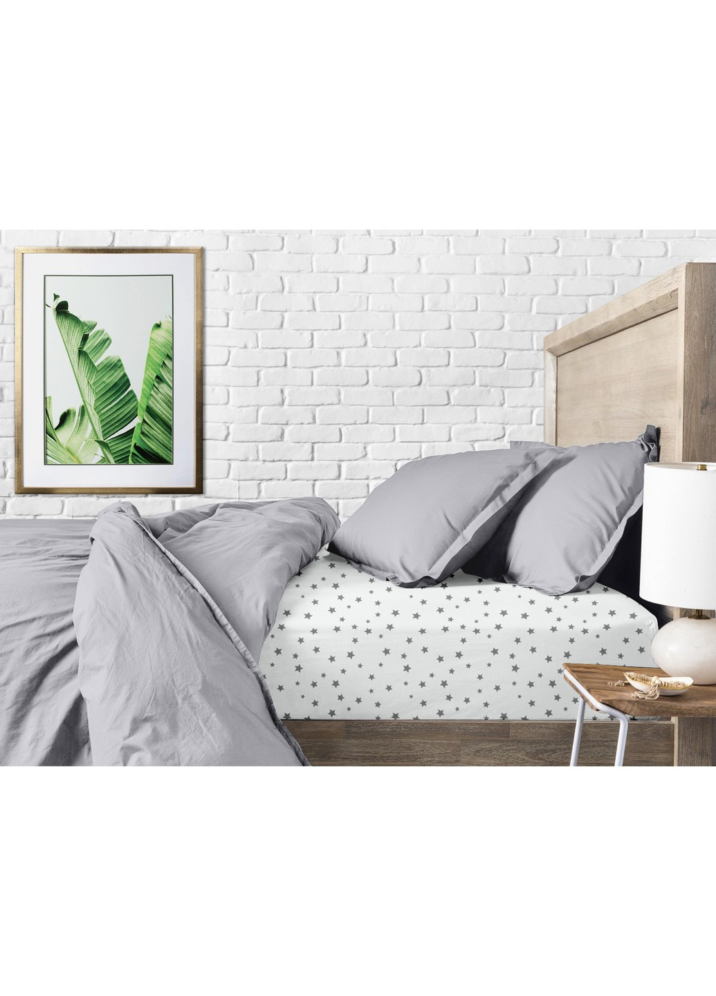 Простынь на резинке 160х200х20 STAR GREY Cosas StarGrey_160x200x20 (250319032)