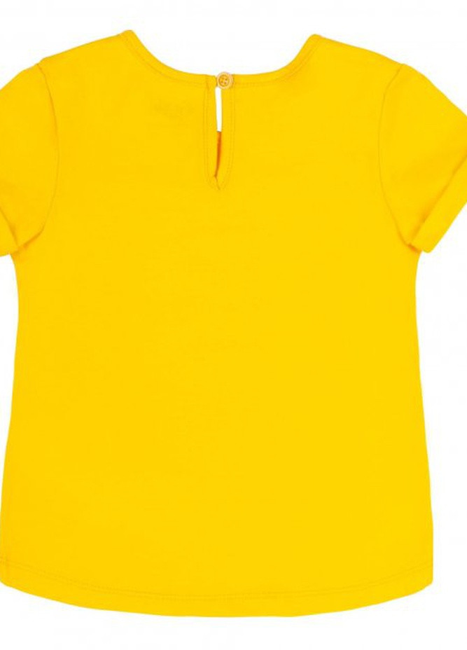 Жовта футболка для дівчинки бембі (фб888) білий Бемби