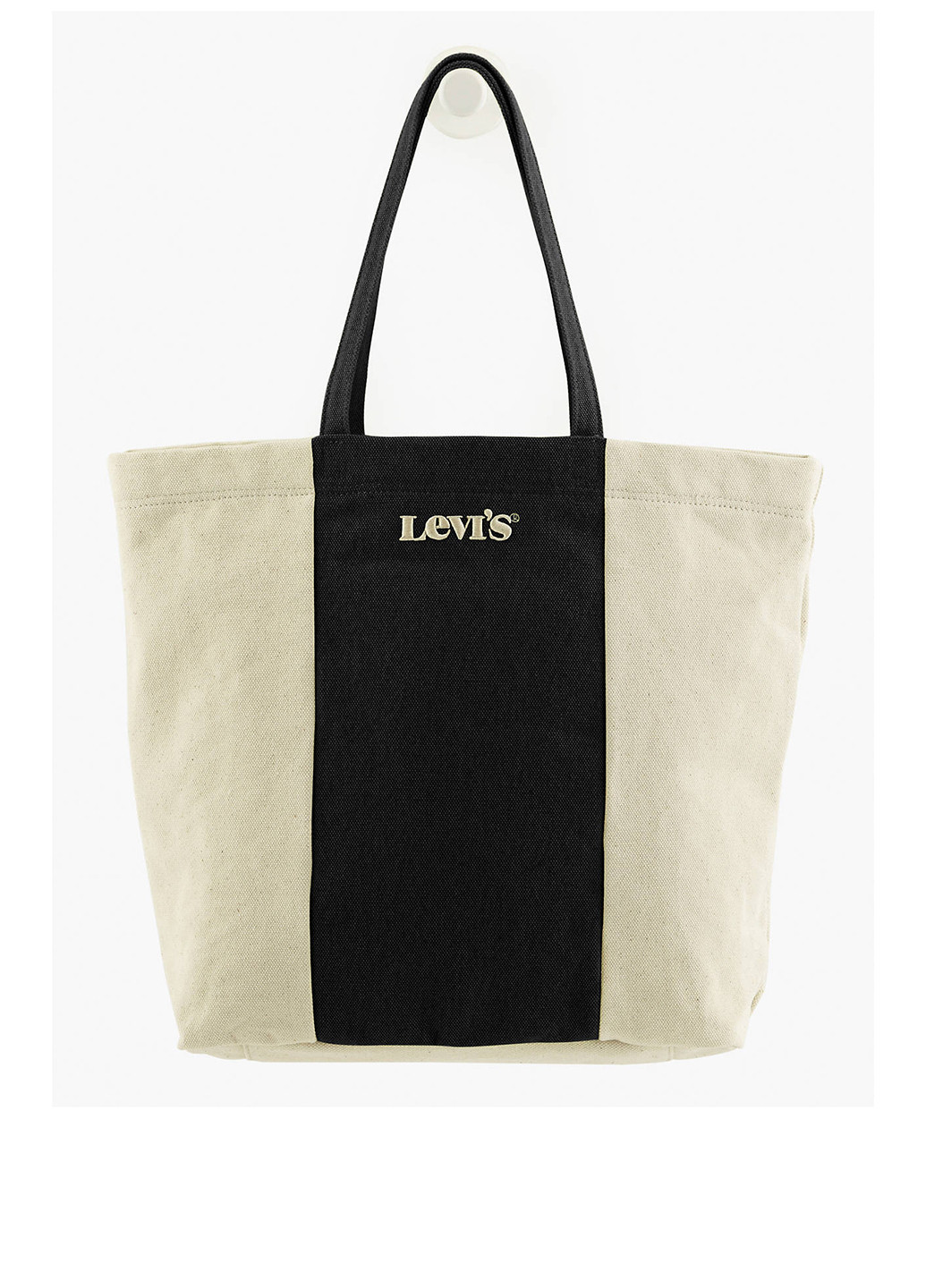 Сумка Levi's шоппер логотип чёрная кэжуал