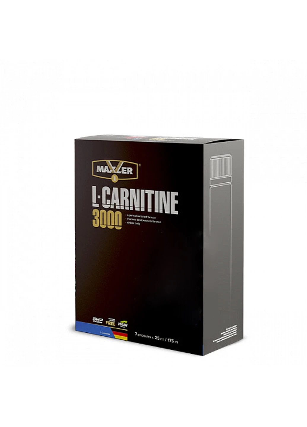 L-карнітин L-Carnitine 3000 Shots 7 x 25ml Полуниця ківі Maxler (255363353)