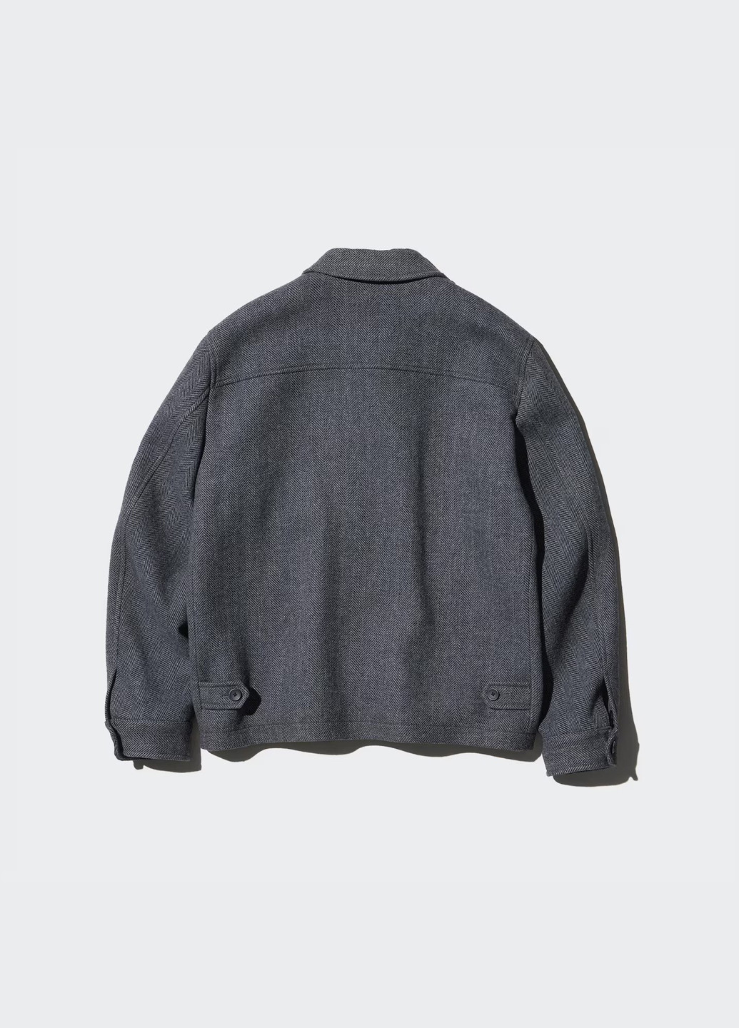 Серая демисезонная куртка куртка-пиджак Uniqlo