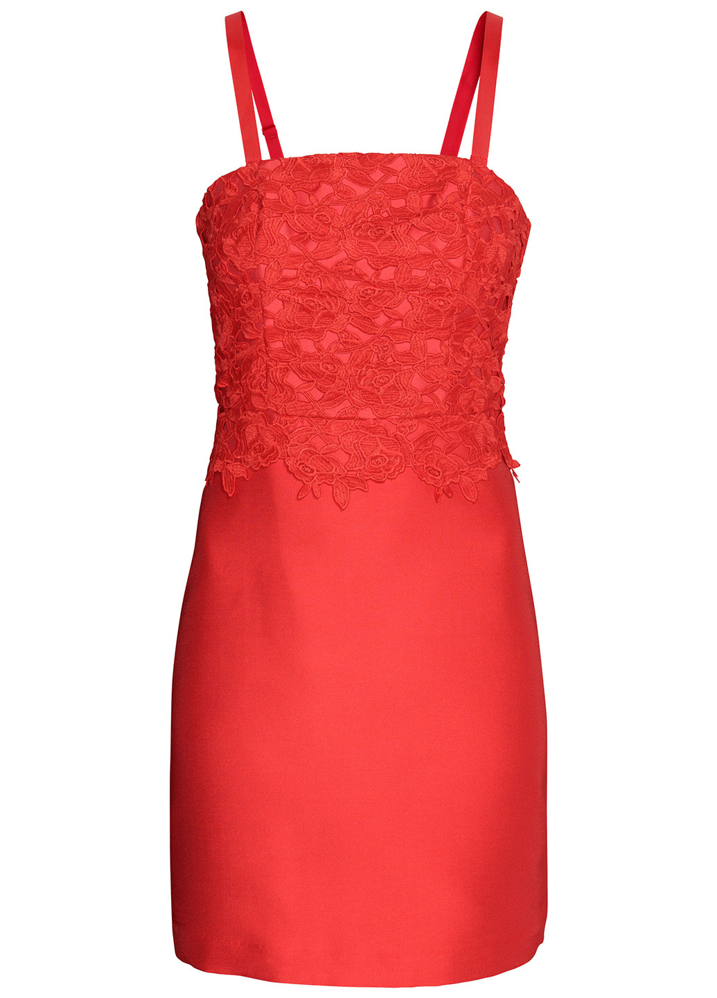 Червона кежуал сукня футляр H&M однотонна