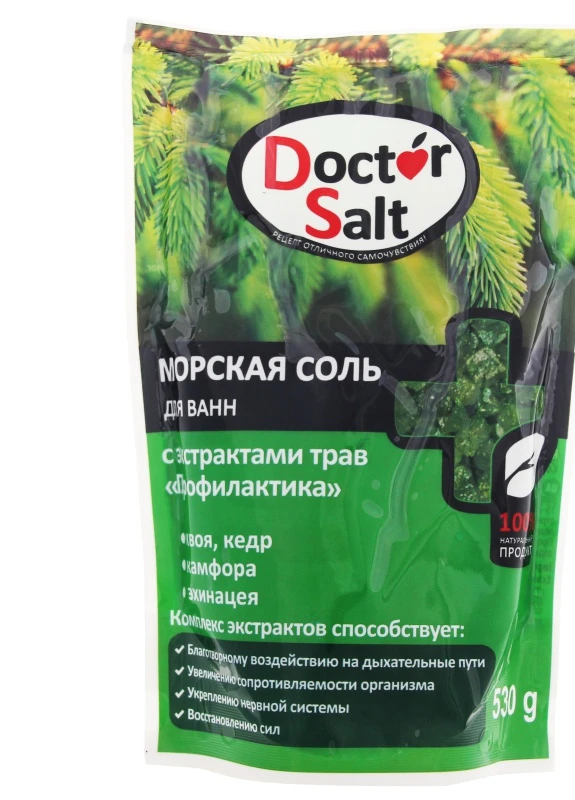 Соль для ванн Dr Salt с экстрактом трав "Спокойствие" 530 г No Brand (248398047)