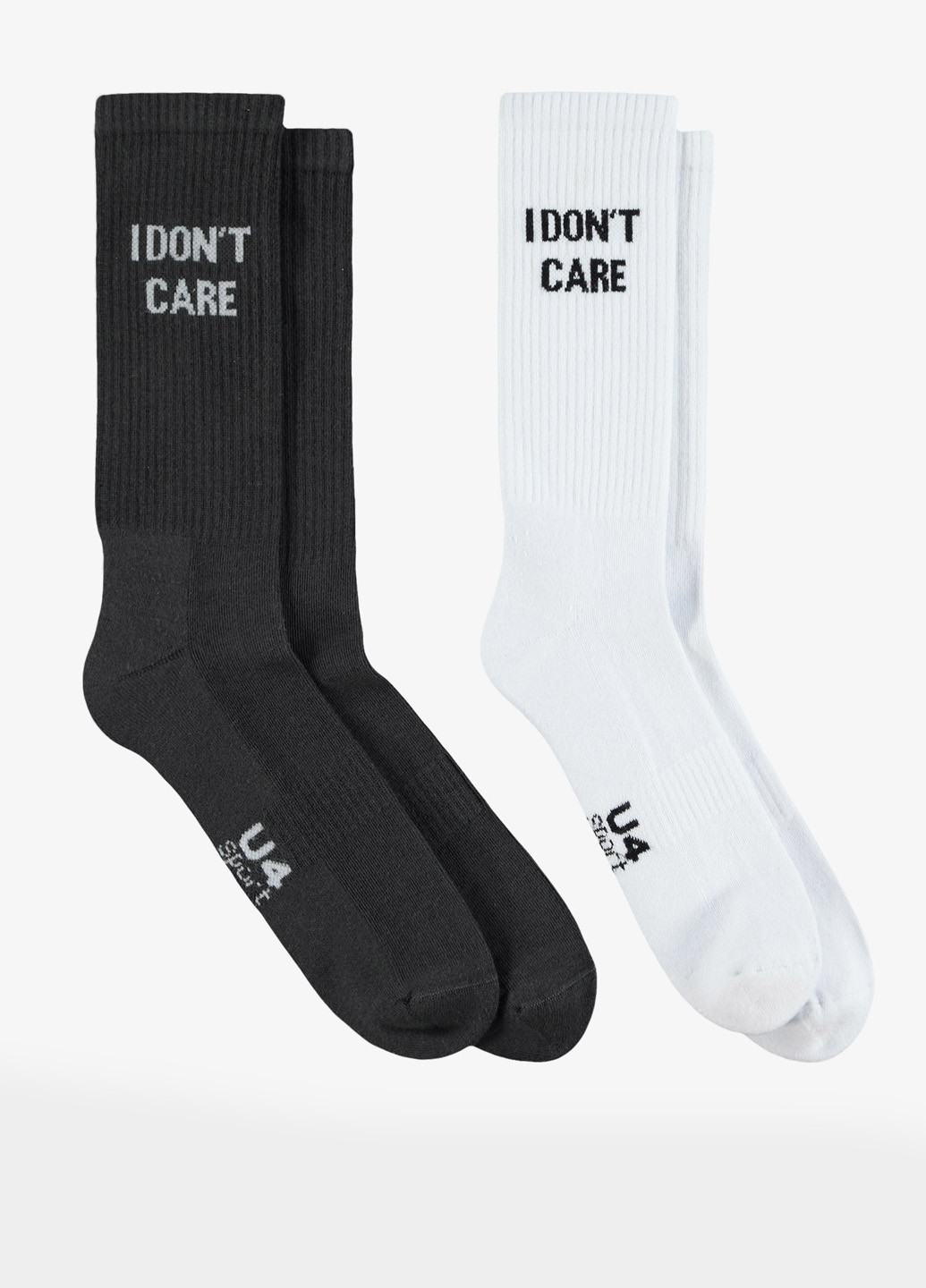 Комбинированные носки (2 пары) UNITED4 надписи (329059673)