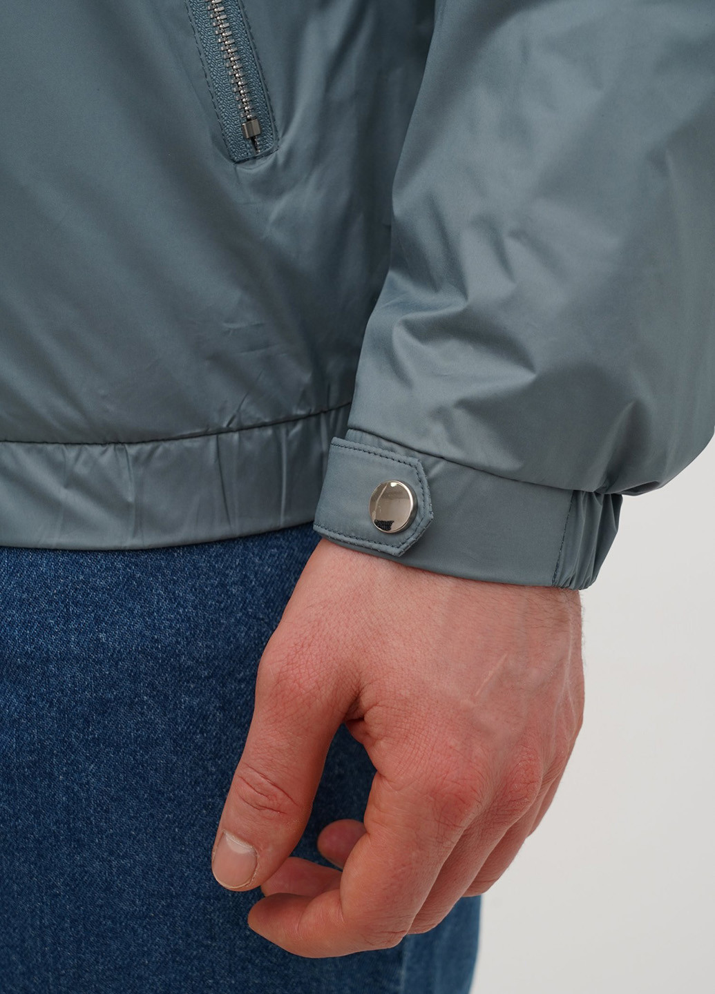 Сіро-голубий демісезонна вітровка Trend Collection