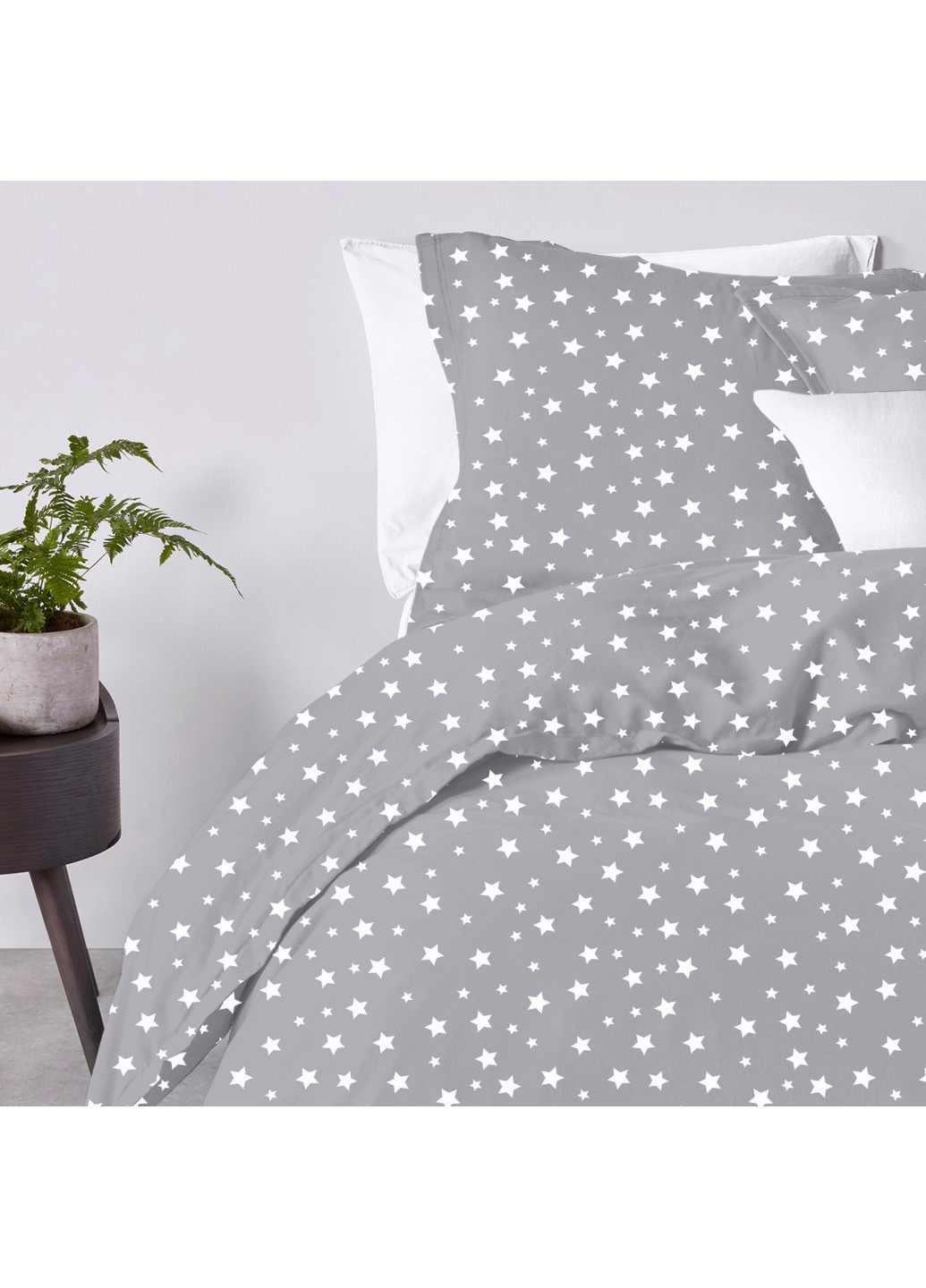 Підковдра двоспальна STARS WHITE GREY (180х220 см) Cosas (250544432)