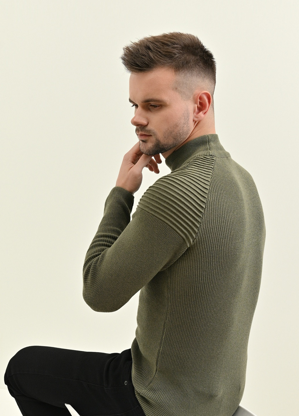 Оливковый (хаки) демисезонный джемпер джемпер Lagos