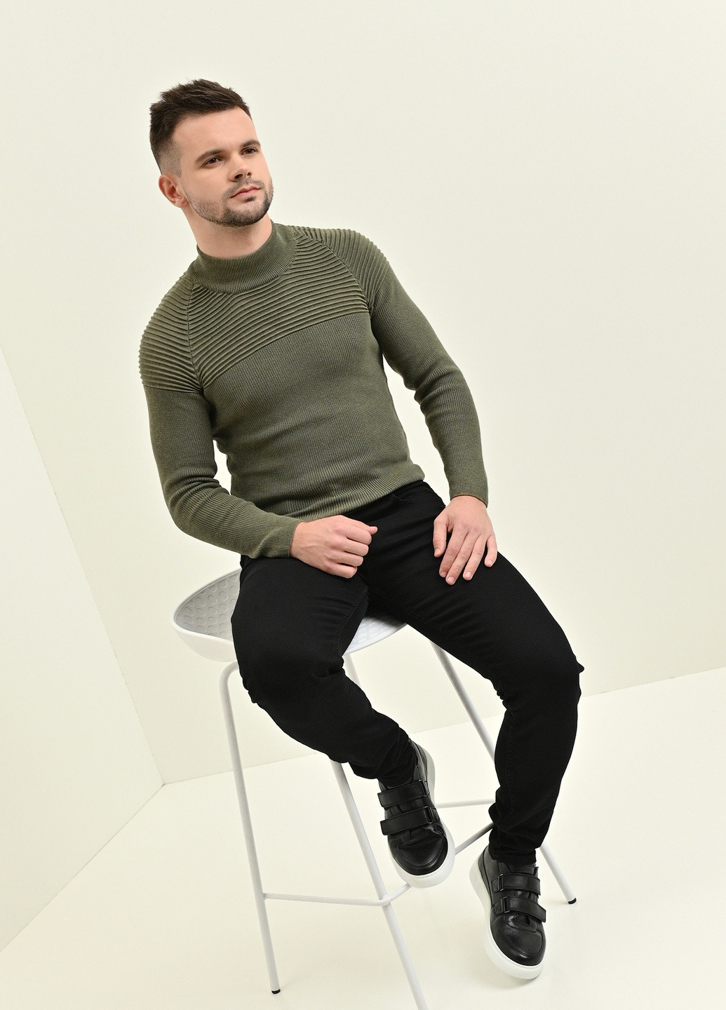 Оливковый (хаки) демисезонный джемпер джемпер Lagos