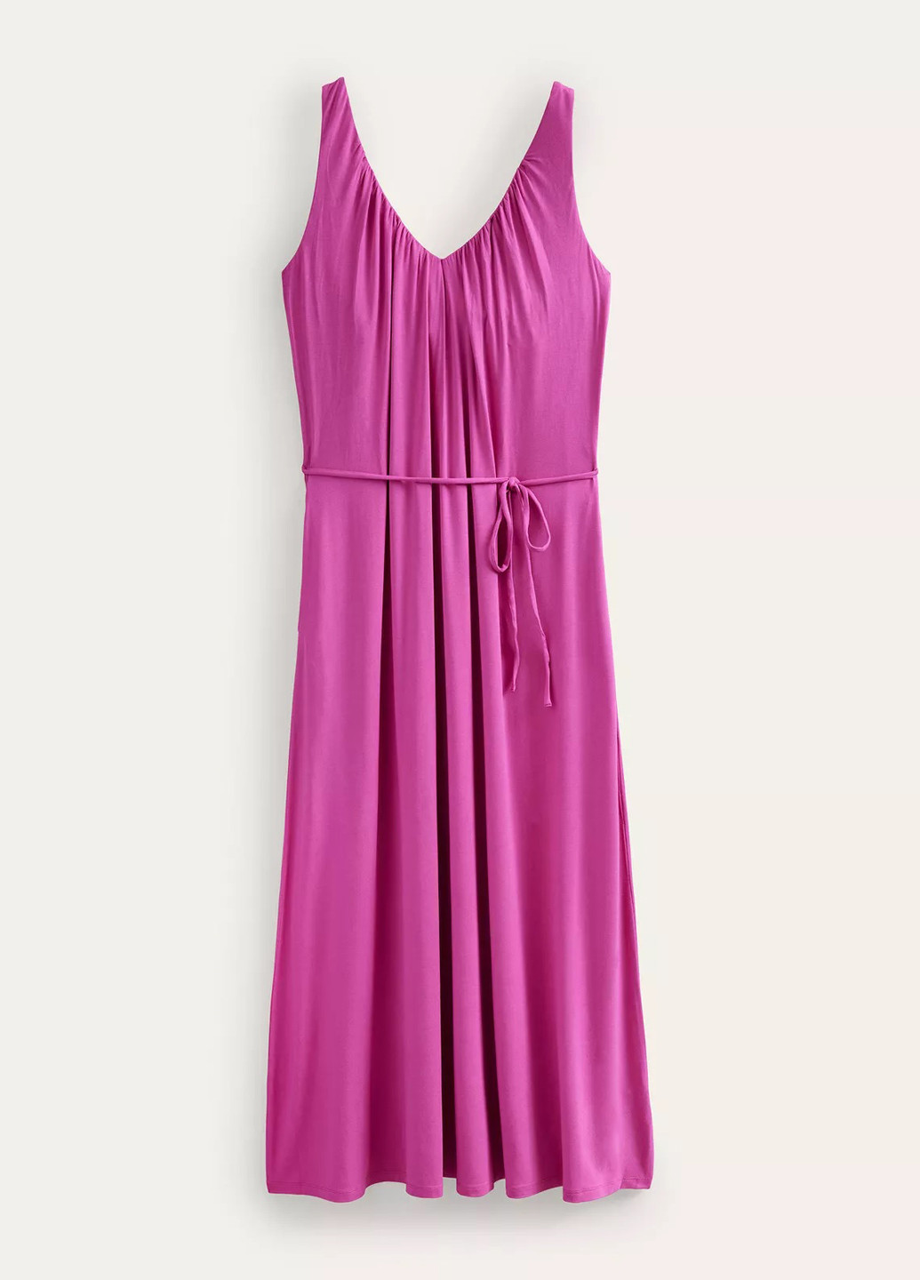 Розовое кэжуал платье с открытой спиной Boden однотонное