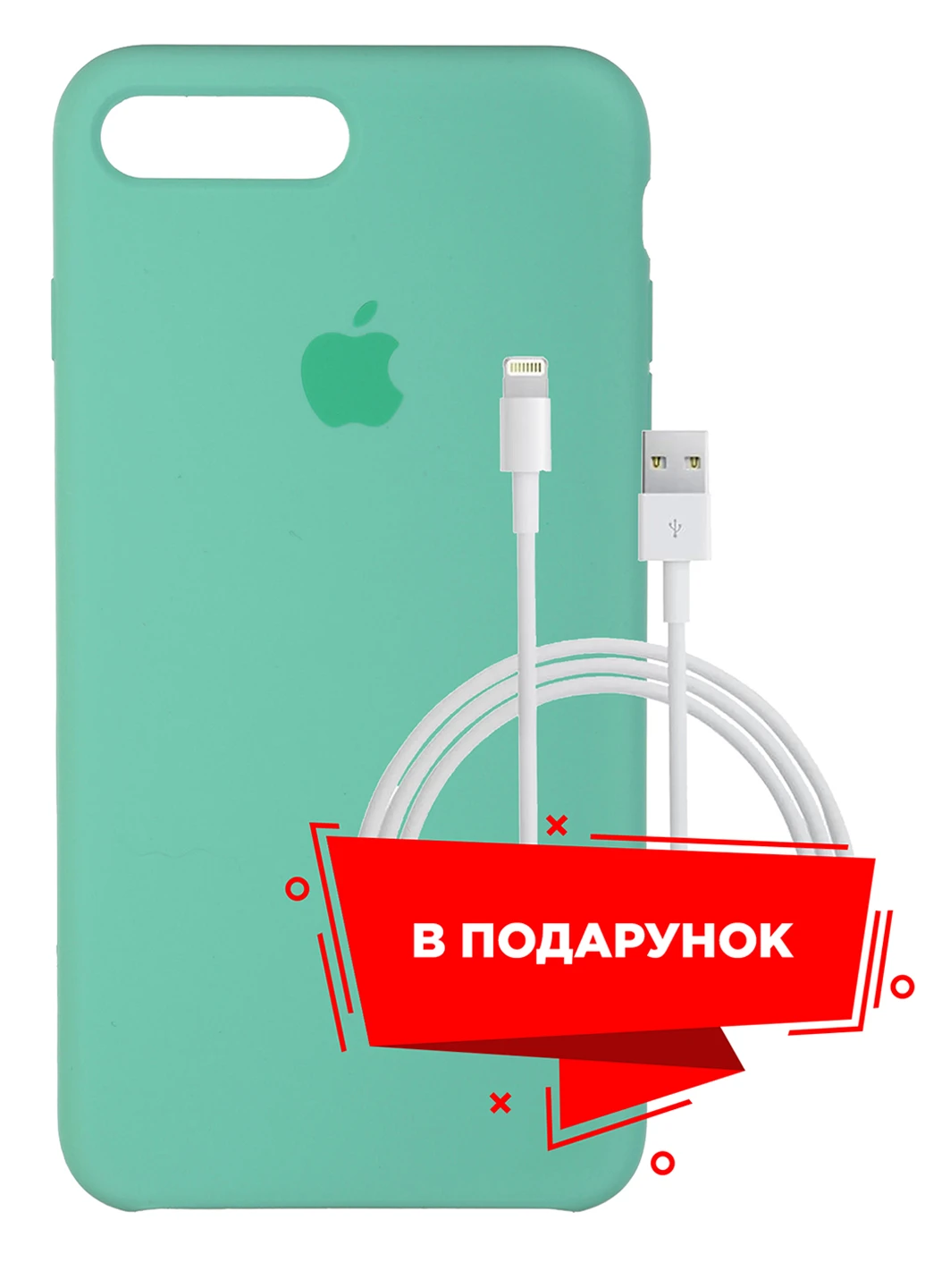 Чохол для Apple iPhone 7 Plus / 8 Plus Spearmint + кабель Lightning (ARS54862) ARS (225525167)