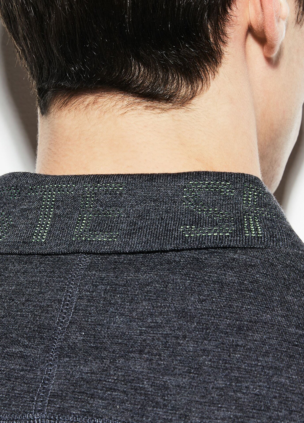 Темно-серая футболка-поло для мужчин Lacoste меланжевая