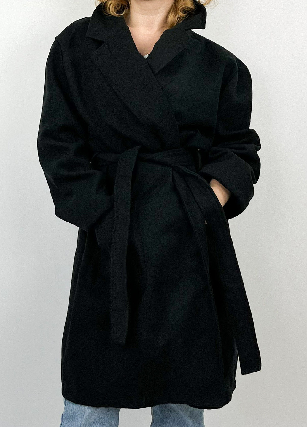 Чорне демісезонне Пальто Boohoo