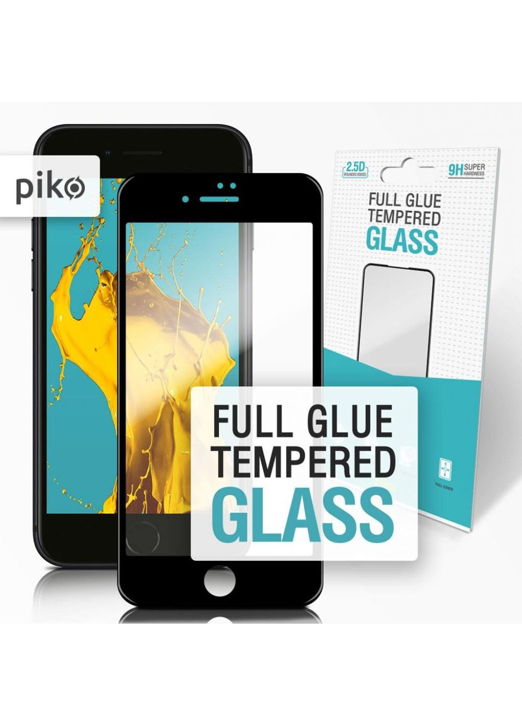 Стекло защитное Full Glue Apple Iphone 8+ (1283126492990) Piko (249598882)