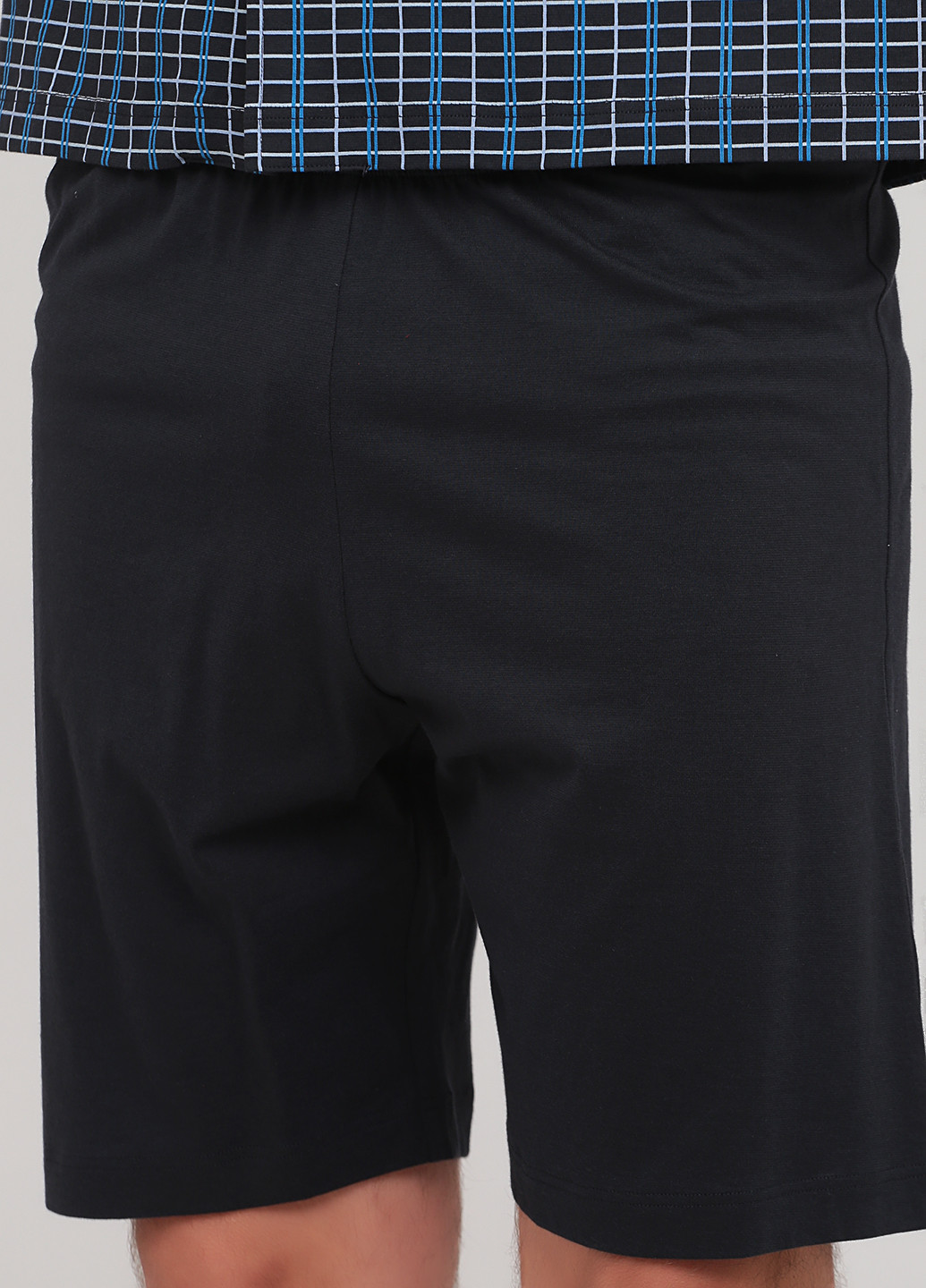 Чорний демісезонний комплект (сорочка, шорти) Calida