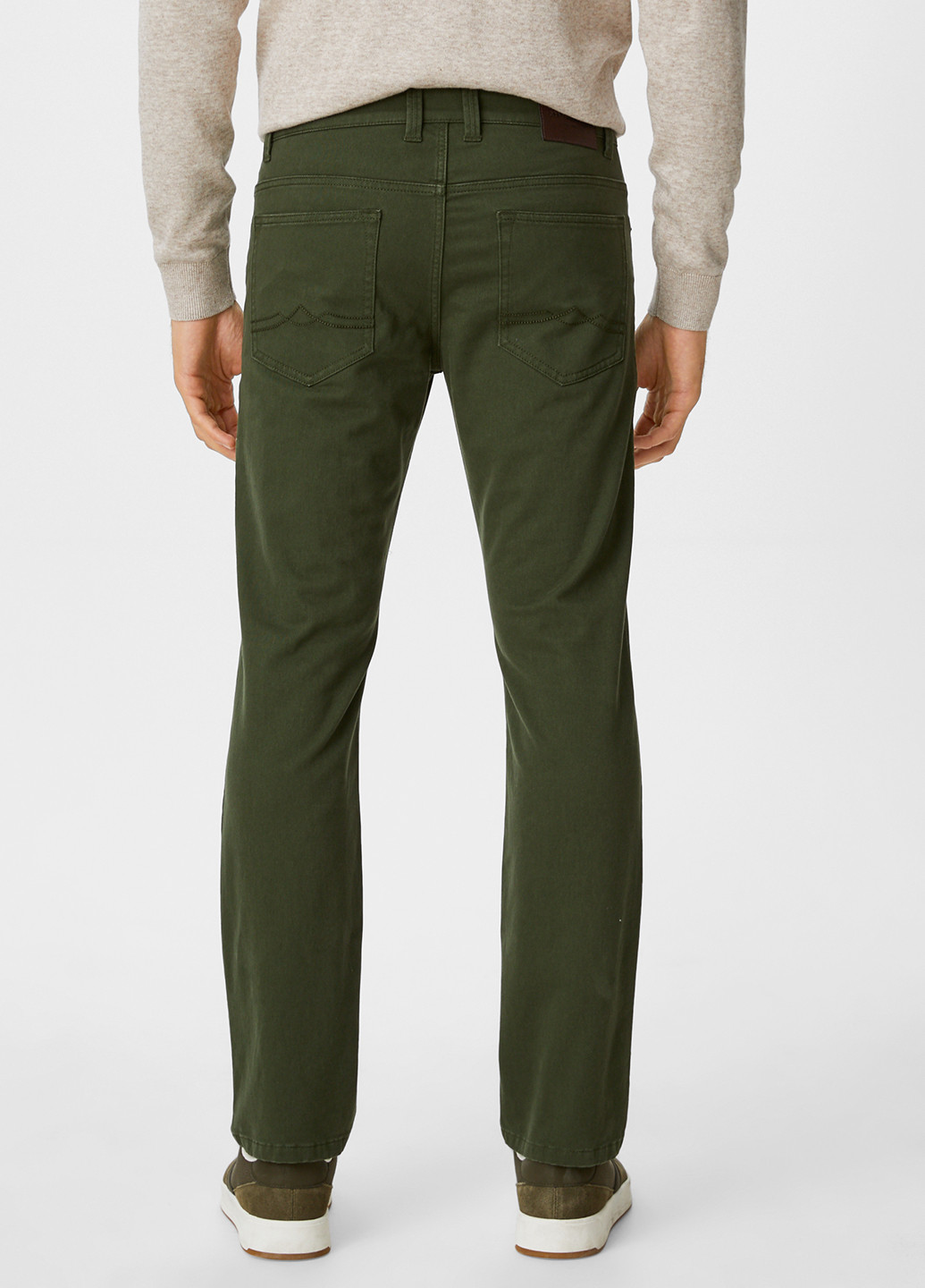 Темно-зеленые демисезонные прямые джинсы C&A