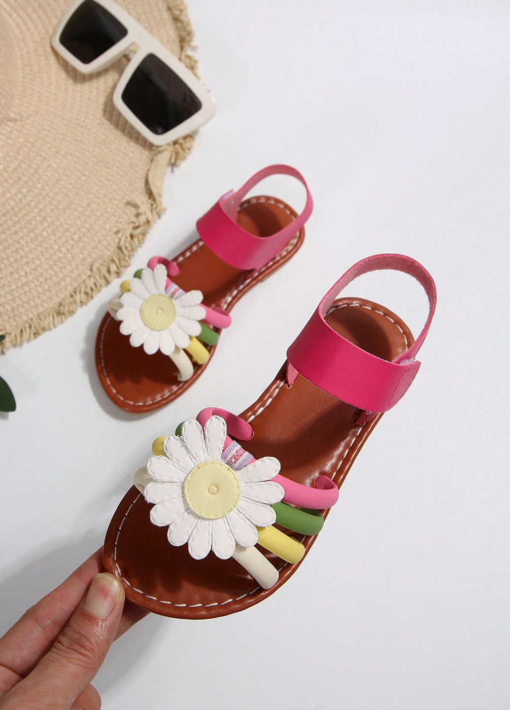 Цветные кэжуал босоножки SHEIN на липучке